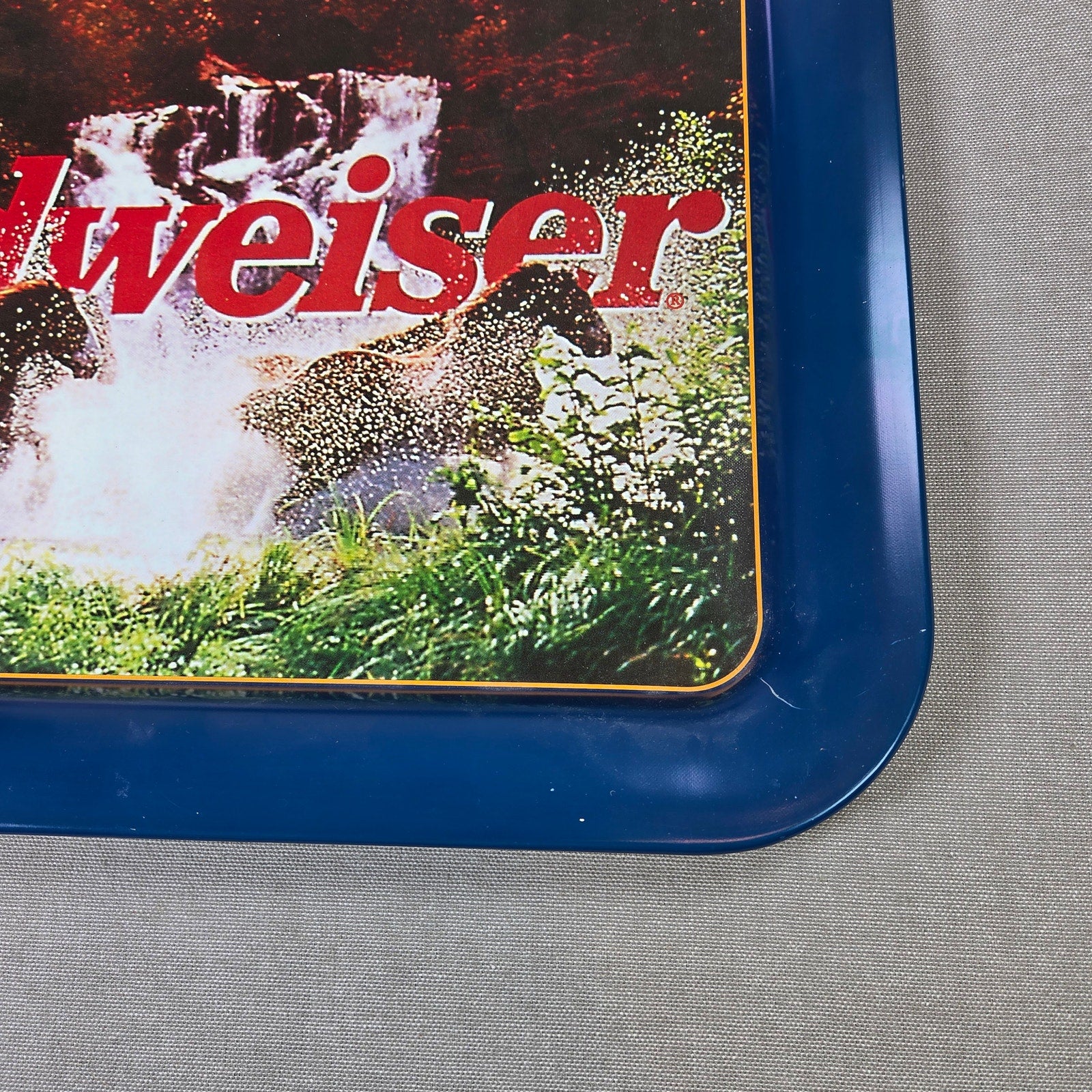 Budweiser Clydesdales Serving Tray 1997 Anheuser Busch USA Vintage Barware