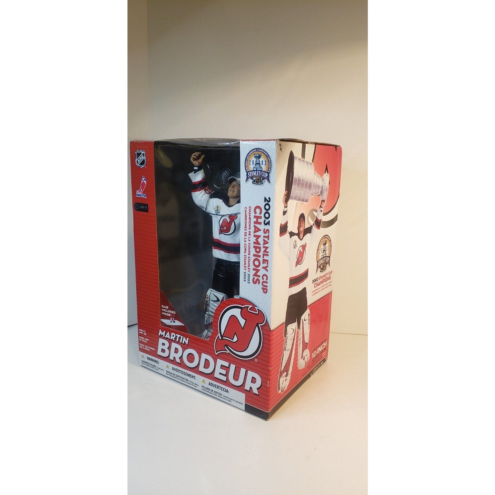 Martin Brodeur McFarlane NHL Series 2 12" Devils Stanley Cup Champions Figure NIB HOF