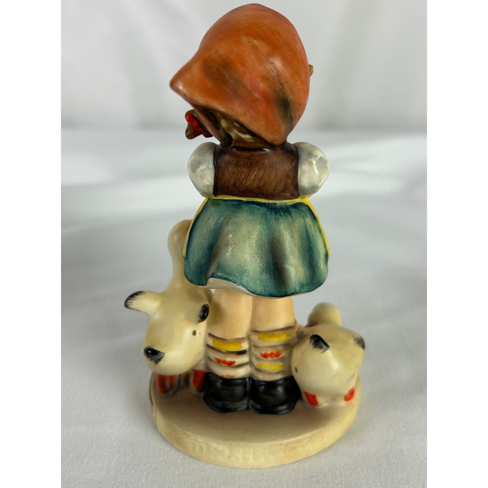 Goebel West Germany Be Patient Figurine Girl Feeding Geese Figurine