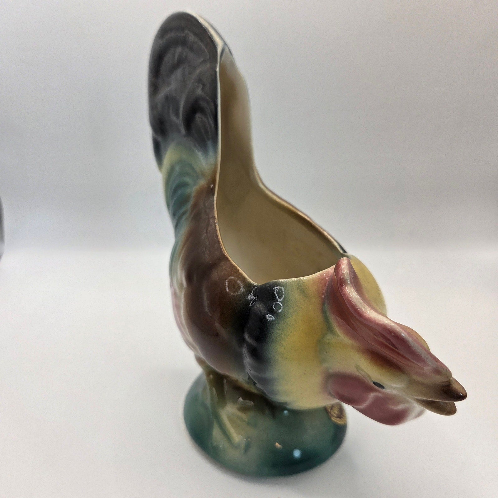 Vintage Royal Copley Rooster Planter Lot of 3 Mid Century Ceramic Pottery