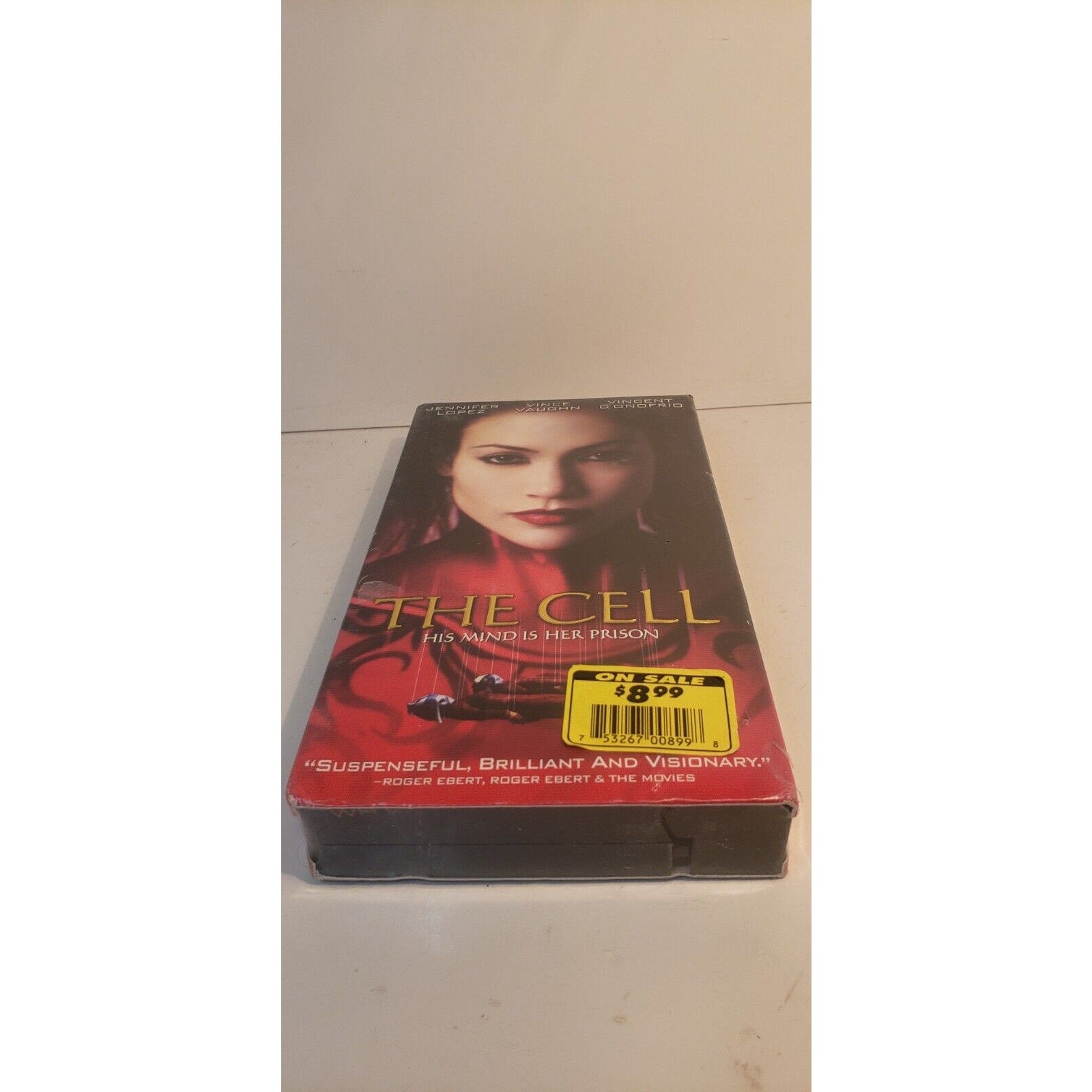 The Cell VHS New Sealed Jennifer Lopez Vince Vaughn Vincent D'Onofrio