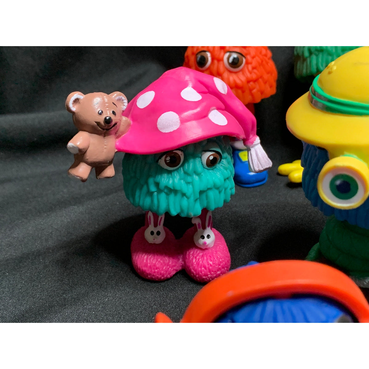1989 McDonalds Funny Fry Friends Lot of 7 Vintage Happy Meal Fry Guys Toys