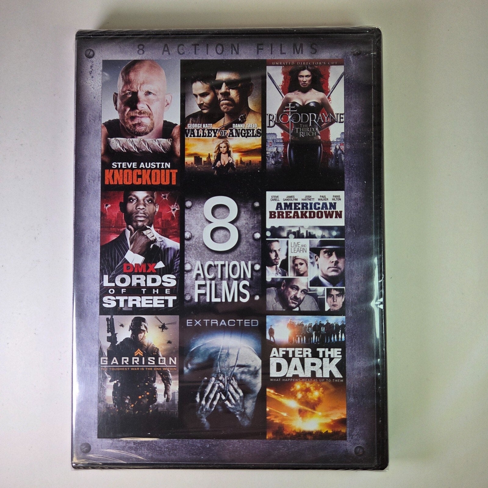 8 Action Films DVD 2016 New Sealed - Knockout, After the Dark, Bloodrayne + more