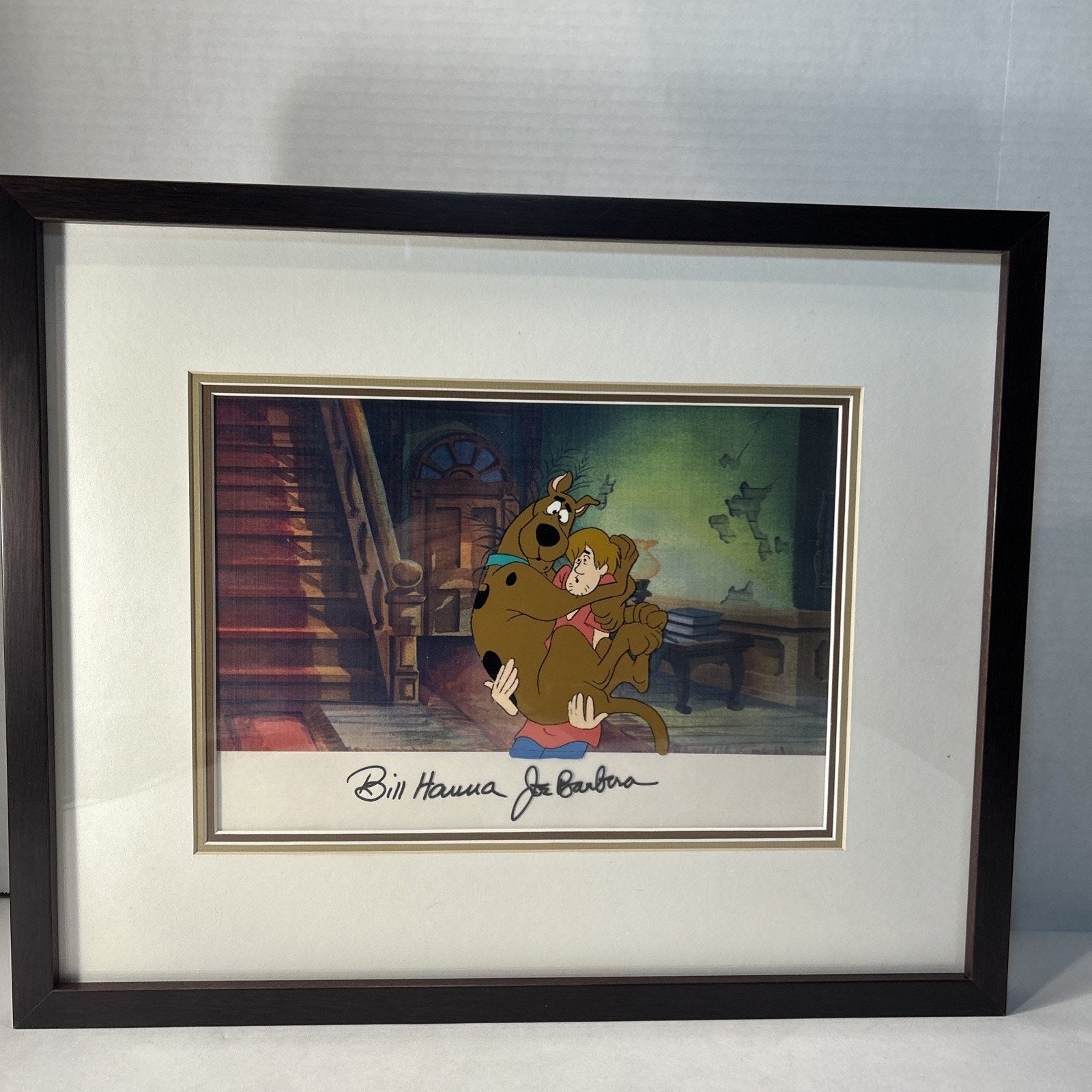 Scooby-Doo Animation Cel 1988 Hanna Barbera Signed Repro Cel w/ New Frame
