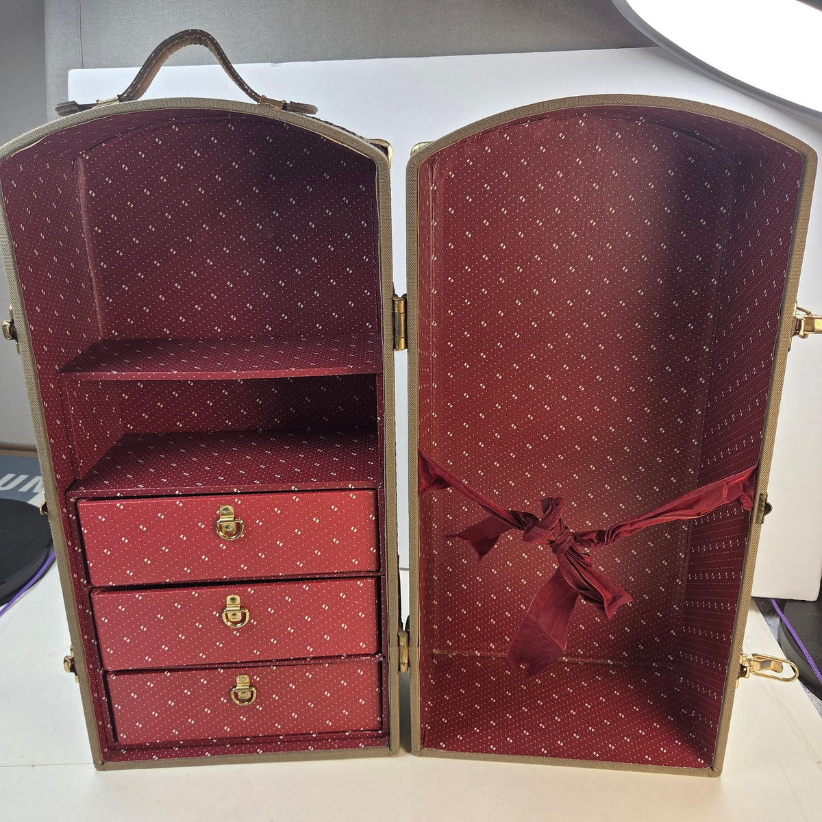 Vintage Pleasant Company American Girl Samantha Steamer Trunk Wardrobe 1980s
