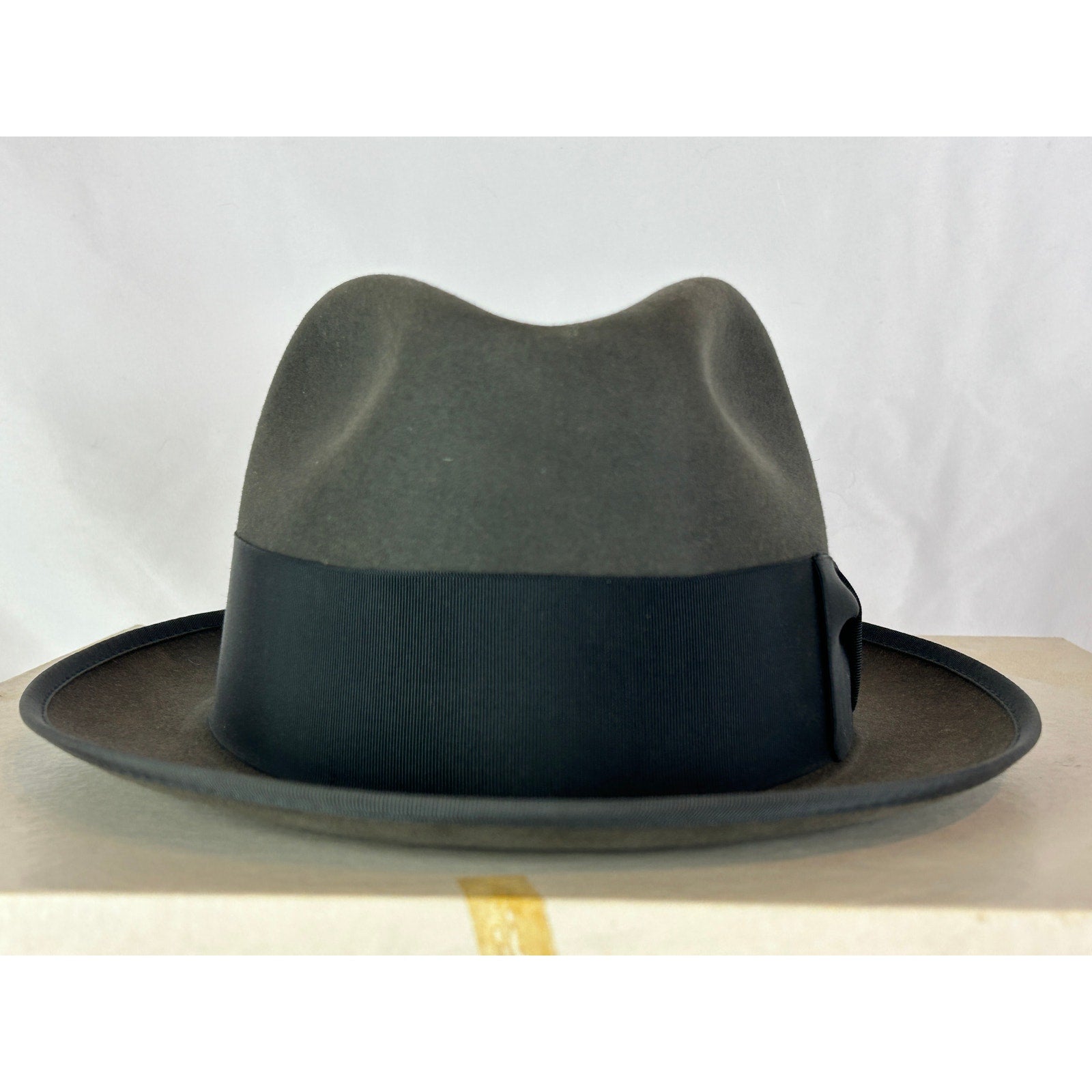 Vintage Beau Brummell Silver Beaver XXX Felt Hat Gray 7 1/8