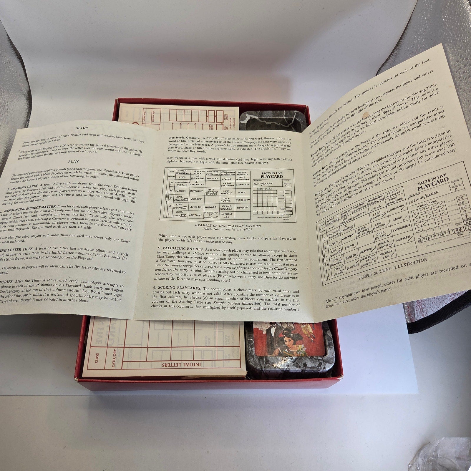 Vintage 1967 3M Facts in Five Board Game Complete – The Game of Knowledge