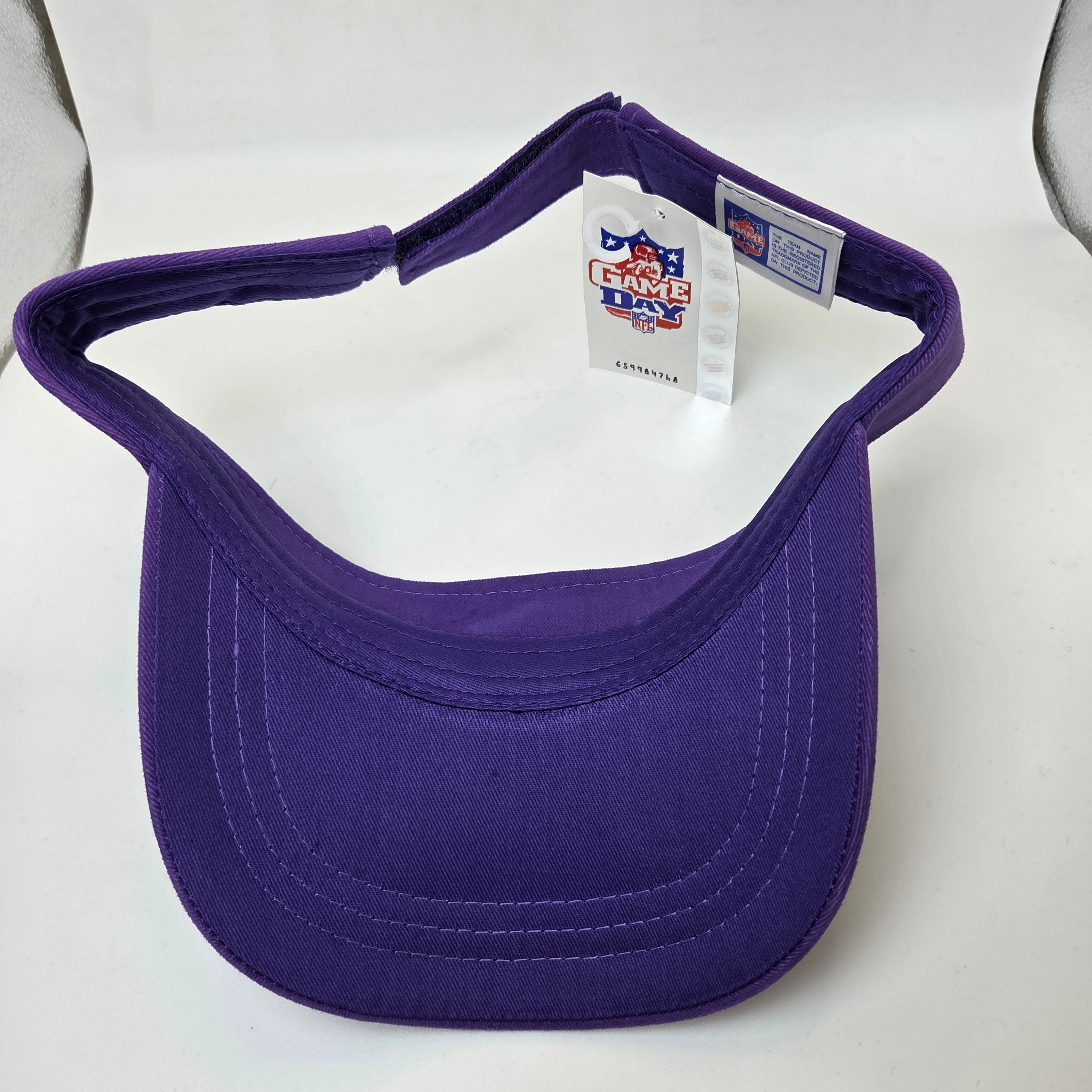 Minnesota Vikings NFL Purple Adjustable Visor Hook Loop OSFA NWT