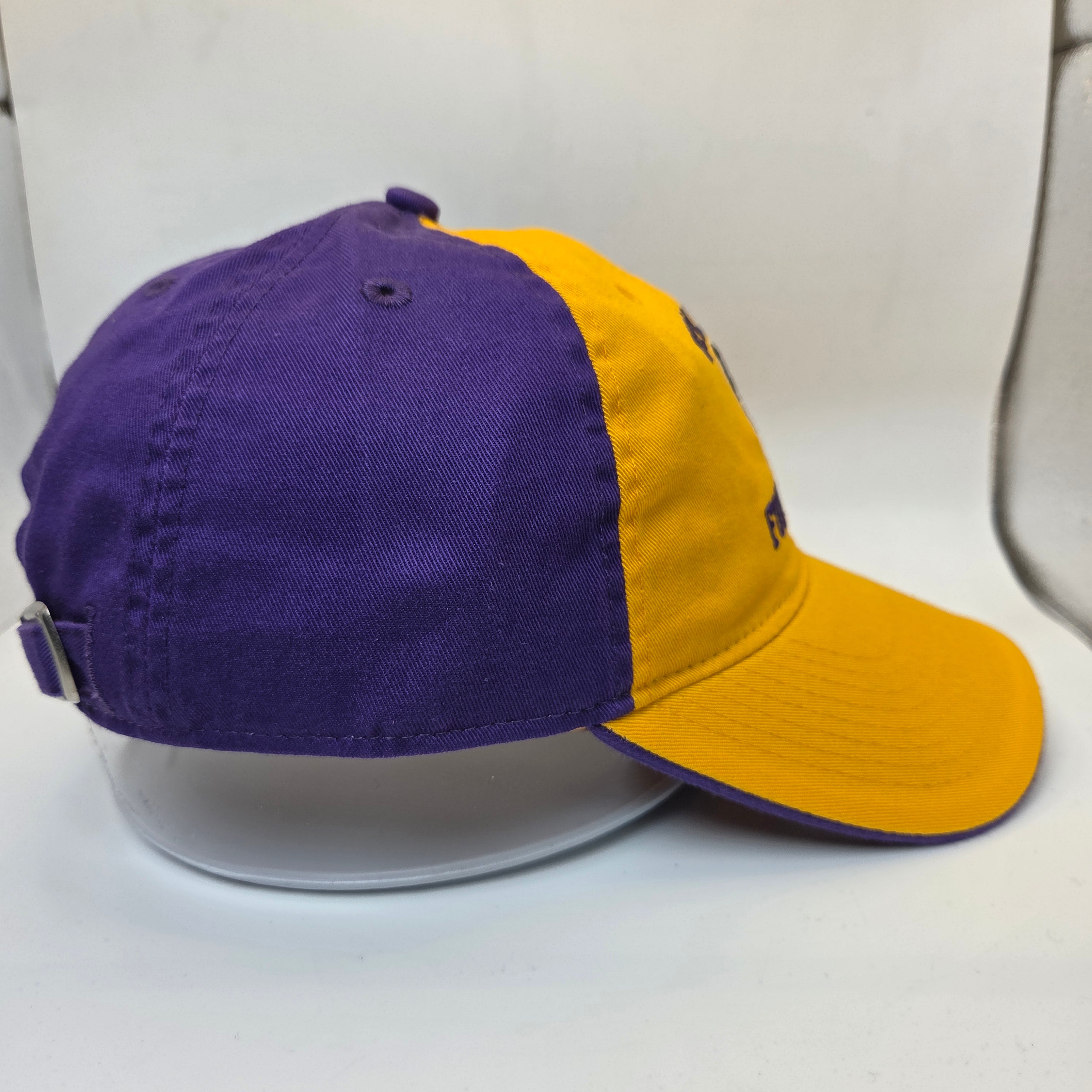 Minnesota Vikings NFL Team Apparel Gold Purple Adjustable Hat OSFA New