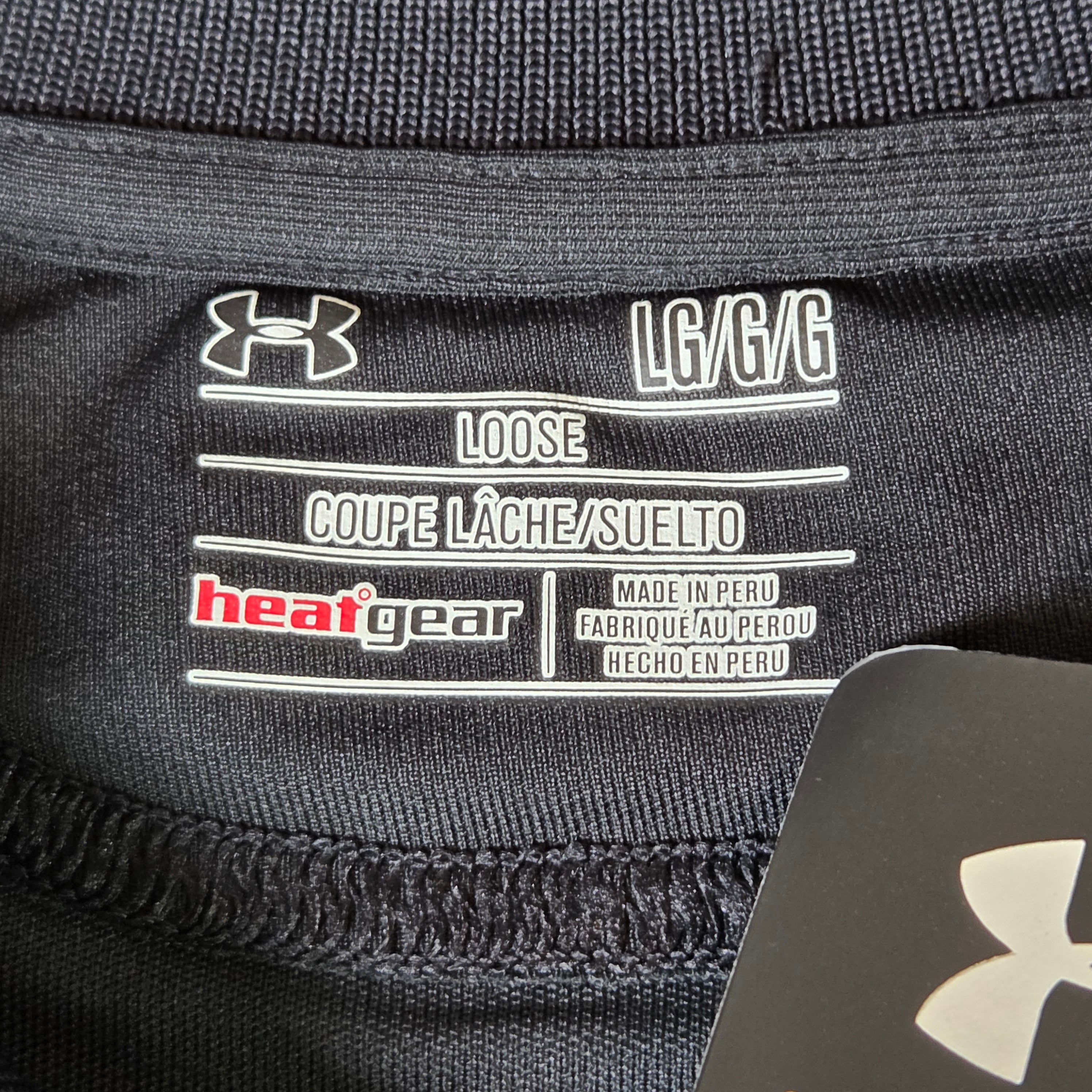 Under Armour HeatGear Polo Shirt Mens Large Loose Fit Black UA Team NWT