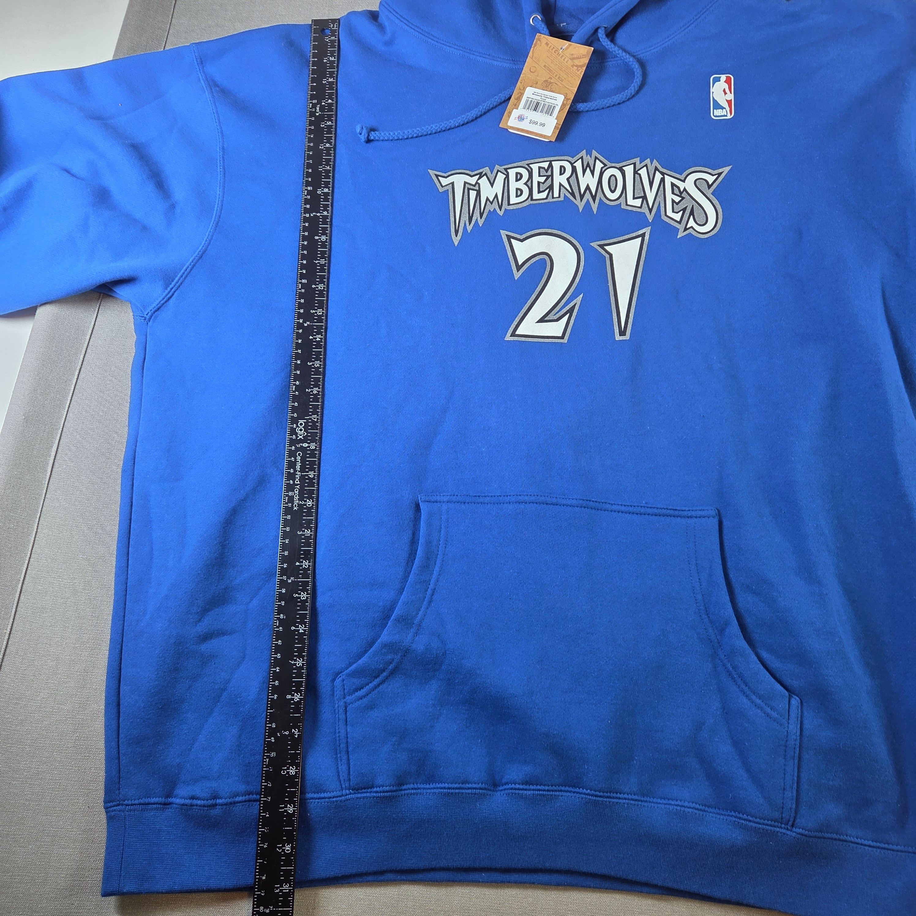 Kevin Garnett #21 Mitchell & Ness Timberwolves Hoodie Sweatshirt 3XL NWT