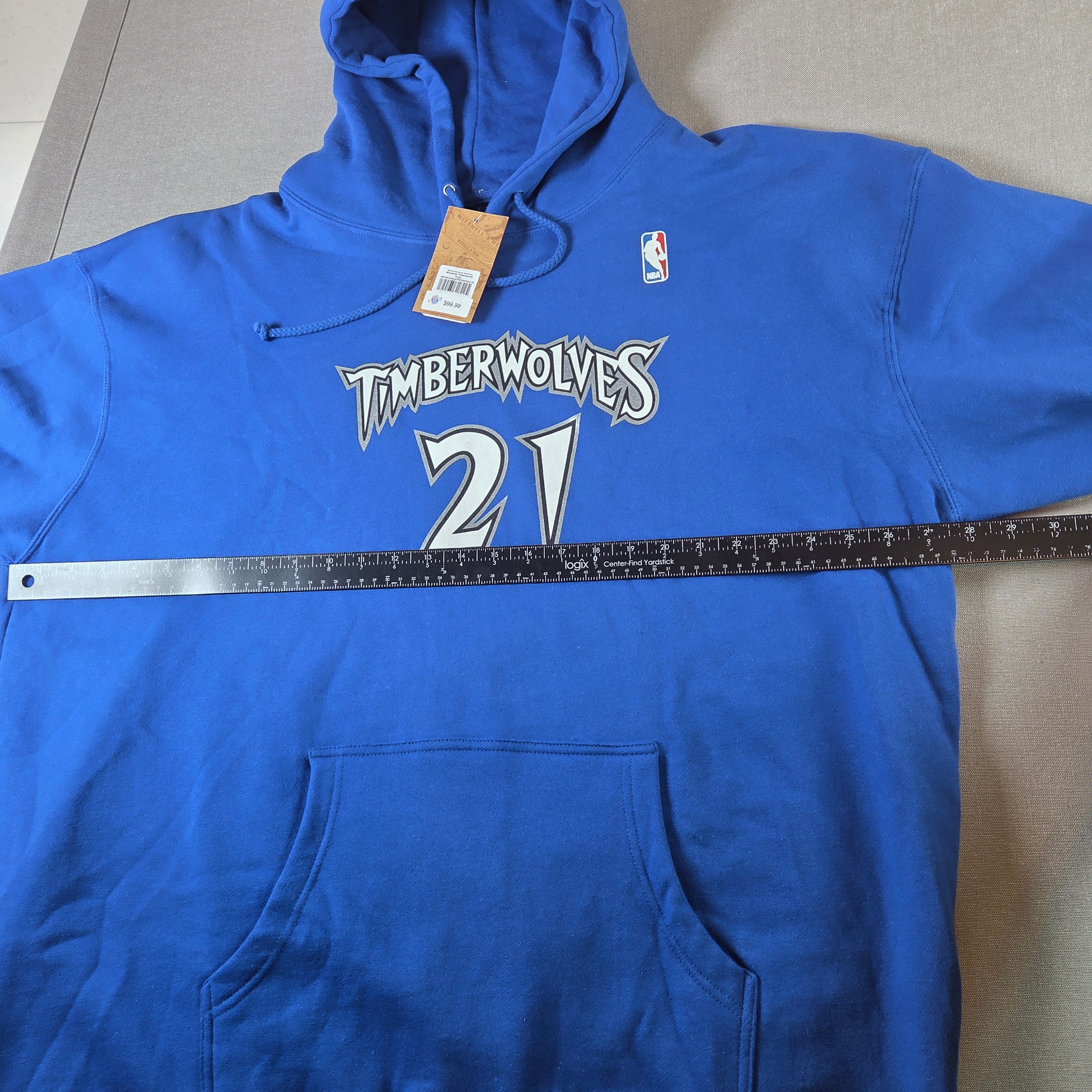 Kevin Garnett #21 Mitchell & Ness Timberwolves Hoodie Sweatshirt 3XL NWT