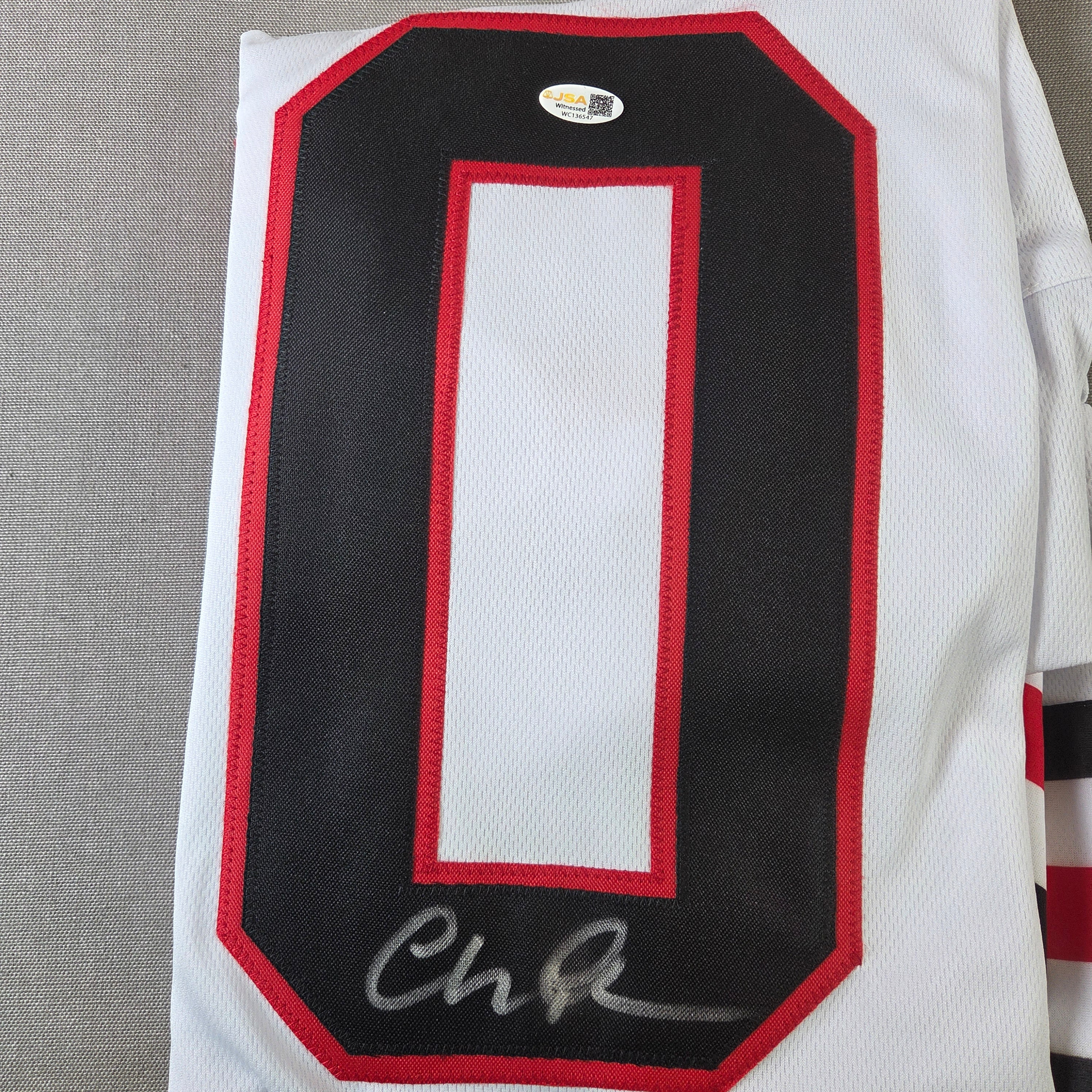 Chevy Chase Autographed Griswold Blackhawks Custom Hockey Jersey JSA Certified