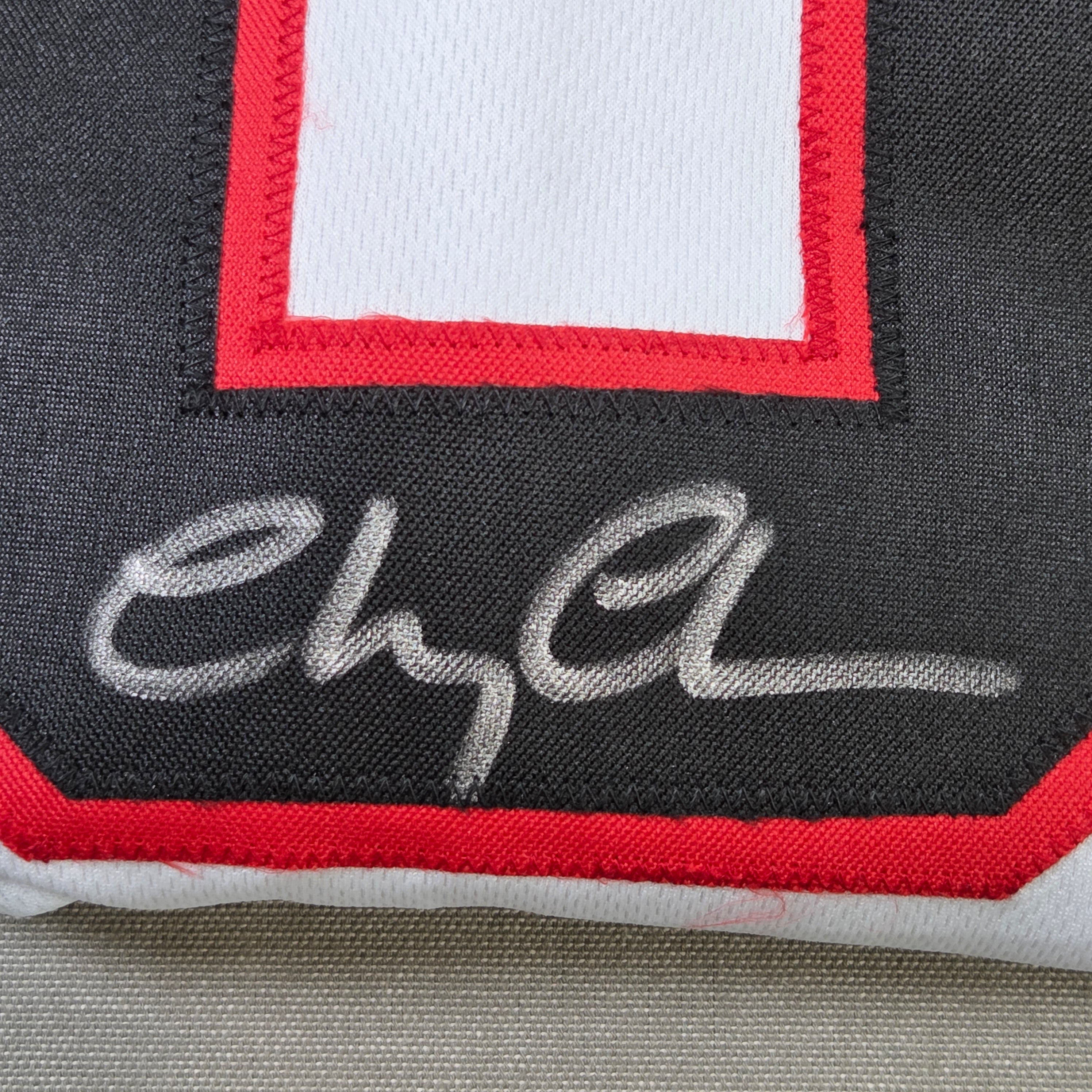 Chevy Chase Autographed Griswold Blackhawks Custom Hockey Jersey JSA Certified