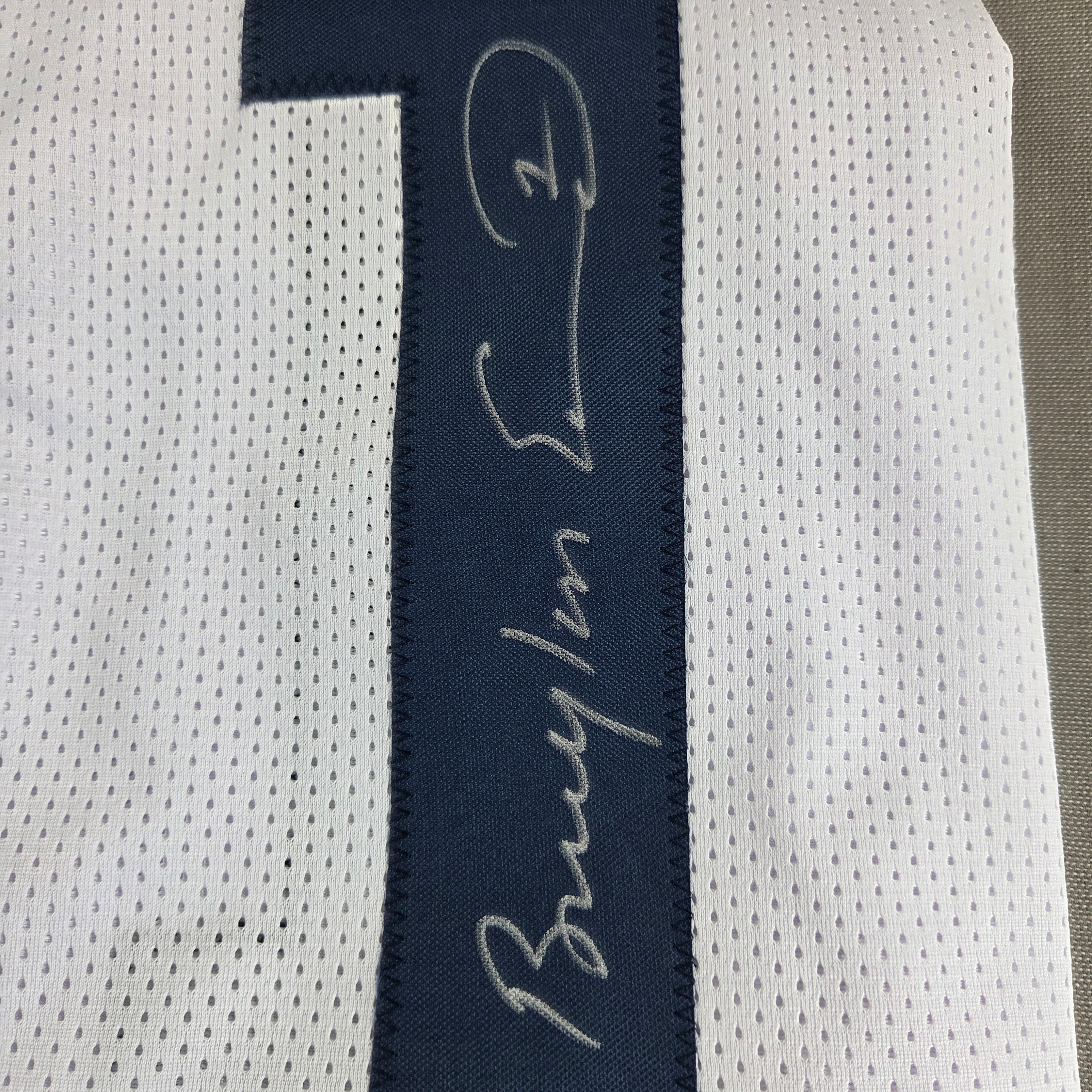 Braylon Edwards Signed Custom Michigan Wolverines #1 Jersey BAS Witness Auto