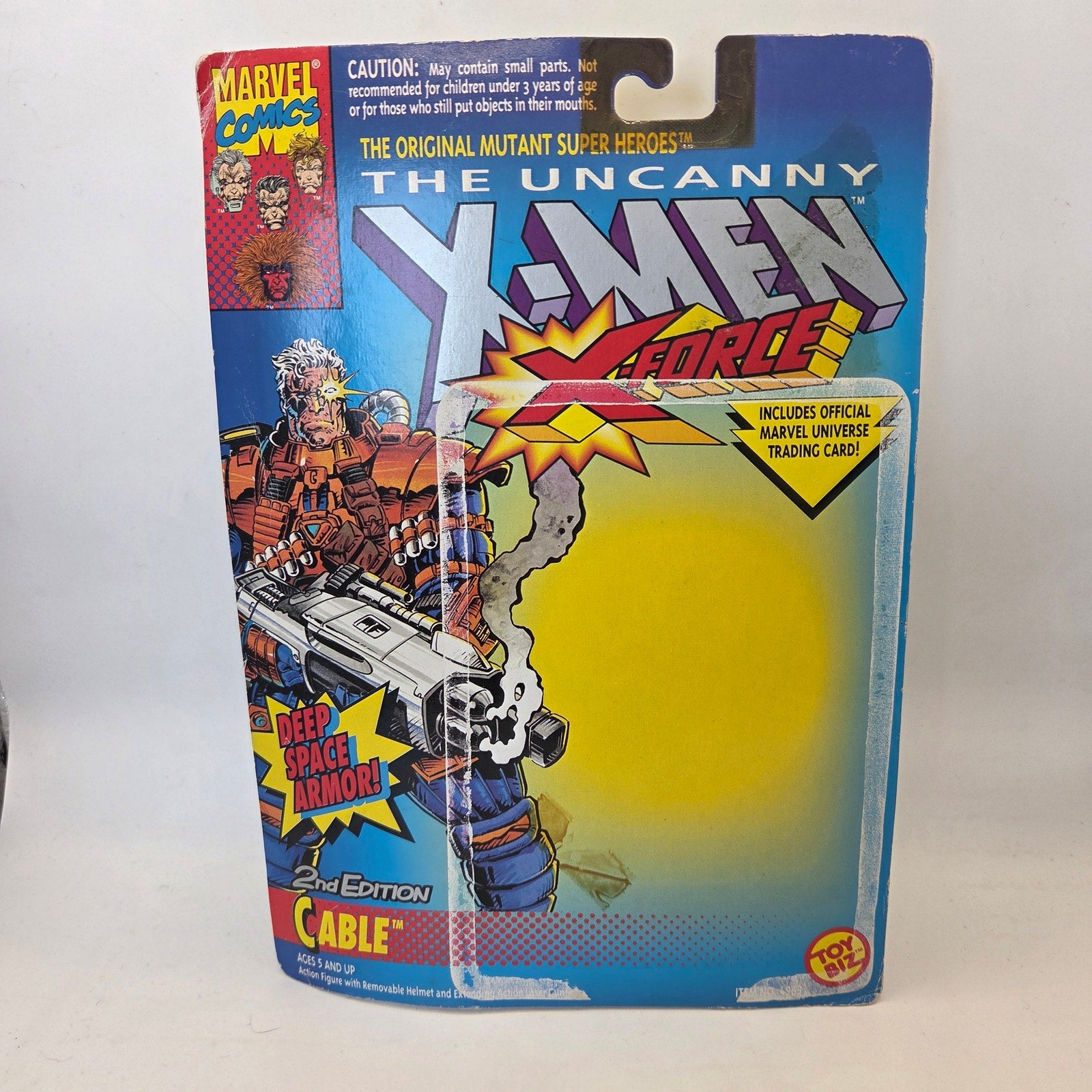 1993 Toy Biz X-Force Cable 2nd Edition Deep Space Armor Figure Cardback