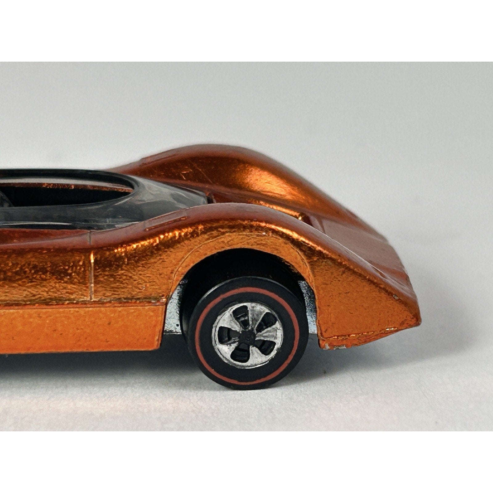 Vintage Hot Wheels 1969 McLaren M6A Redline Diecast Car W/Button