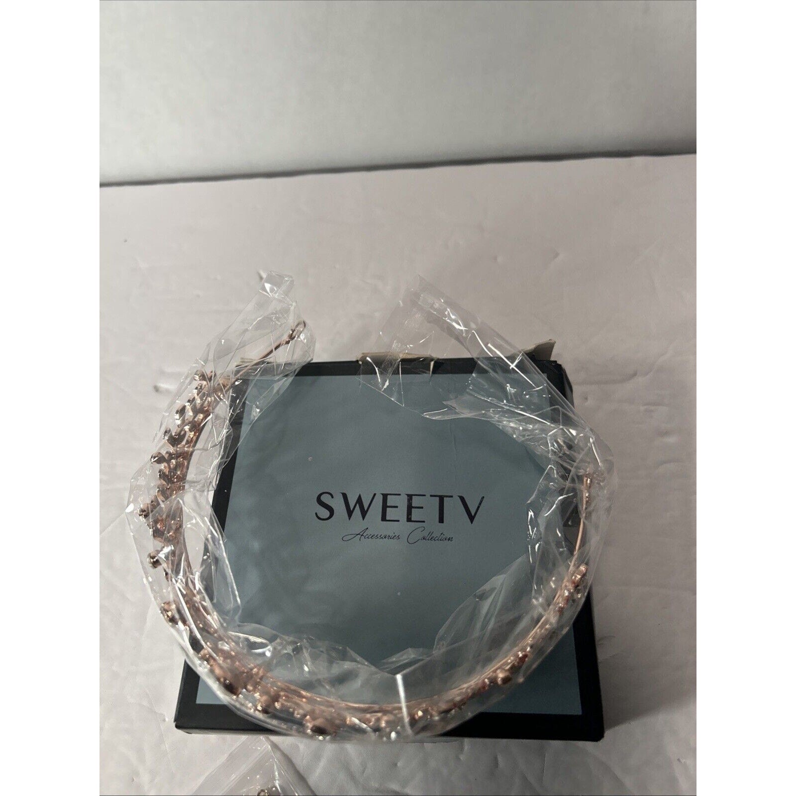 SWEETV Rose Gold Tiara for Women and Girls - Pageant Tiara Headband, Rhinestone