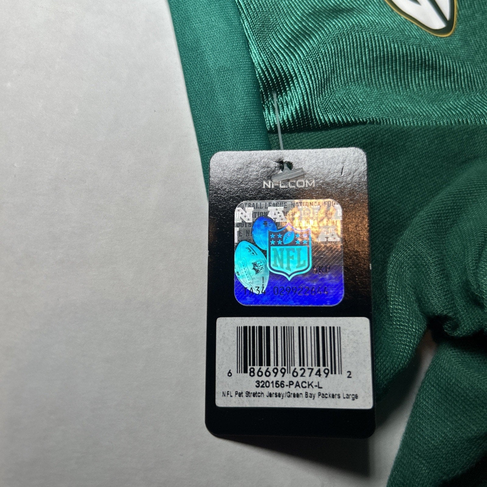 Green Bay Packers Large Dog Jersey