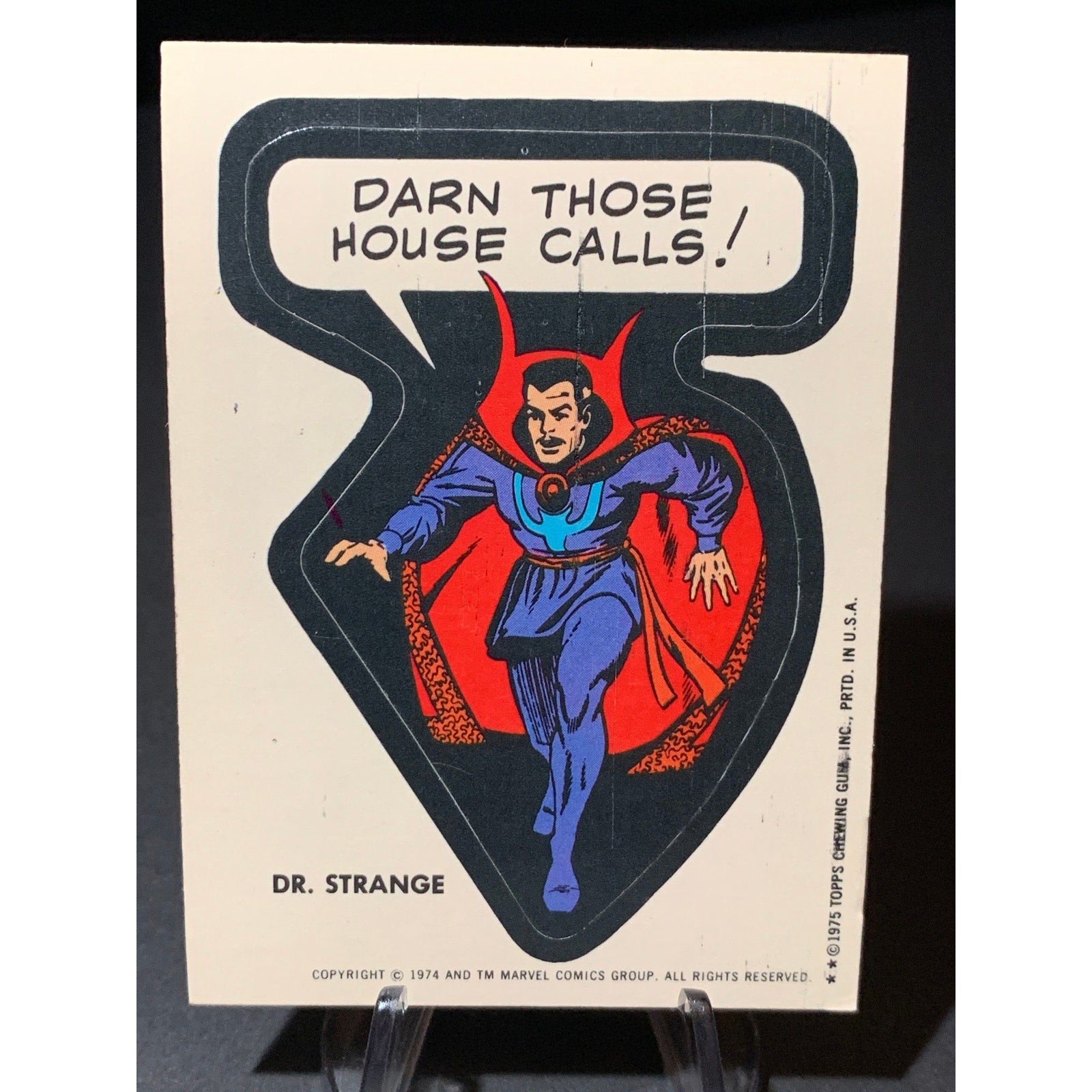 1975 Topps Marvel Comic Book Heroes Stickers Ka Zar Dr Strange Hawkeye