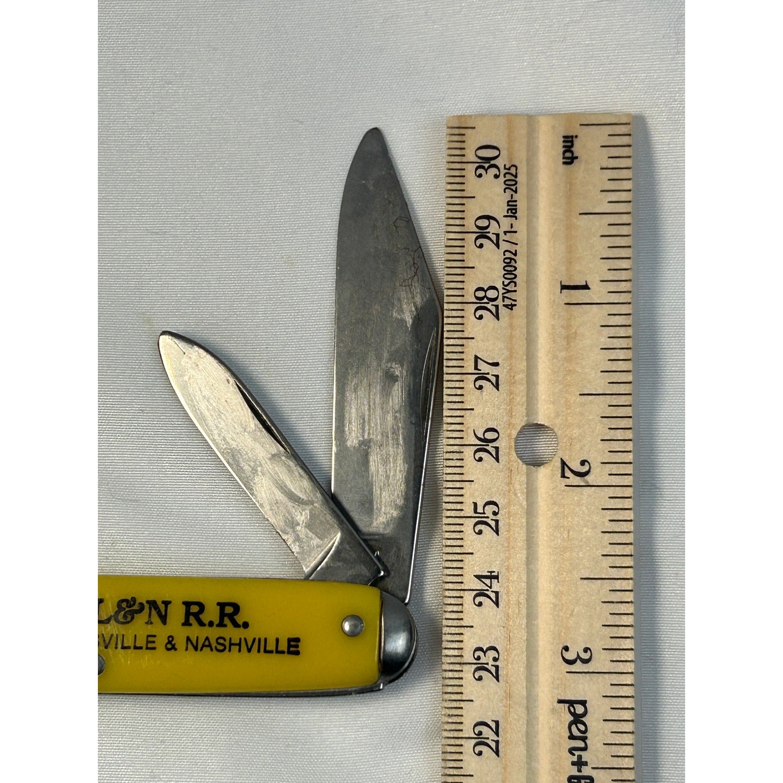 Vintage L&N Railroad Advertising Pocket Knife Louisville Nashville Train
