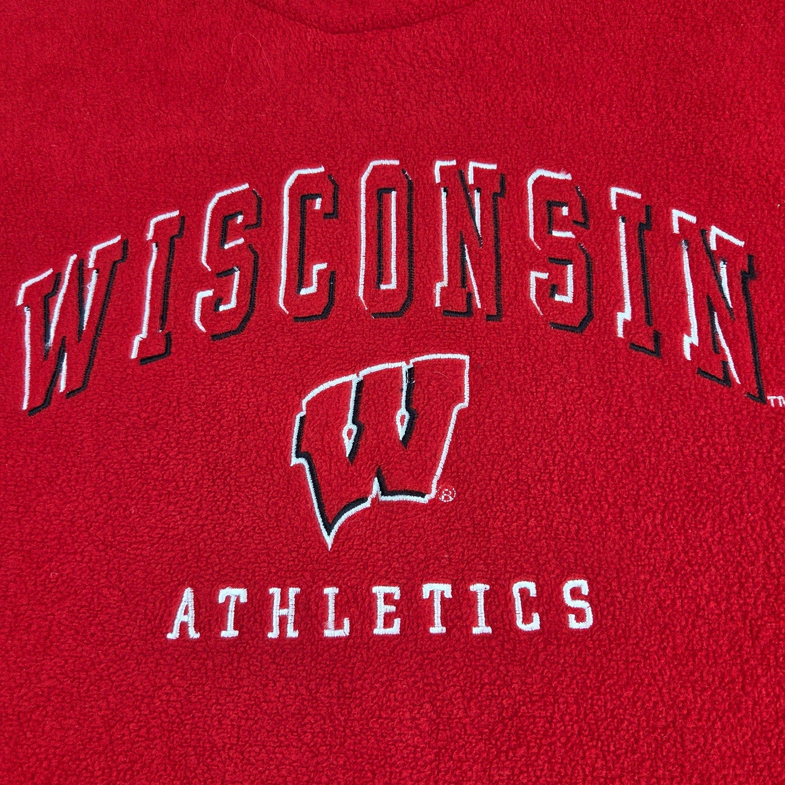 Starter Wisconsin Badgers Athletics Fleece Sweatshirt Men's M Red NCAA Pullover