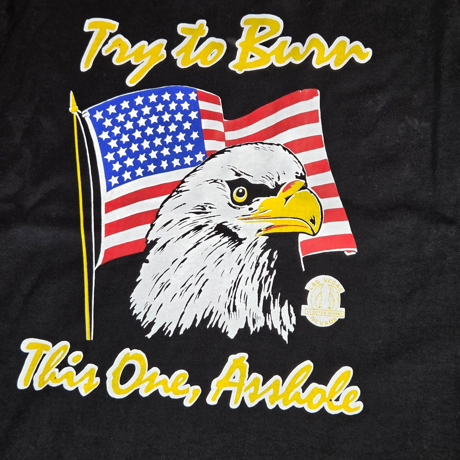 Fruit Of The Loom Sturgis 1990 Vintage Graphic T Shirt XXL USA Made Bold Tee