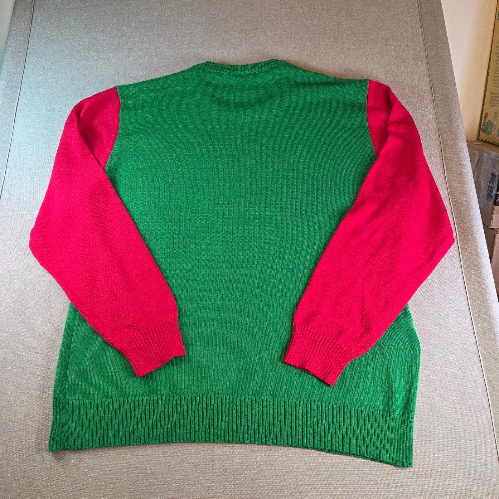 Ugly Christmas Sweater The Grinch Naughty Who Me Men’s XXL Green Red Holiday