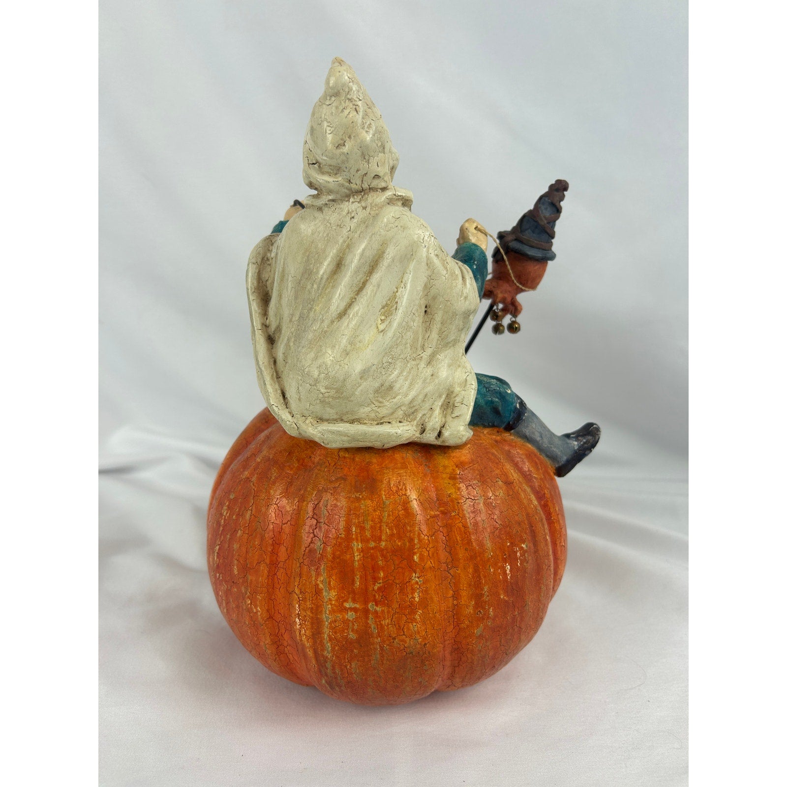 Bethany Lowe Designs Halloween Pumpkin Rider Lantern Figure Folk Art