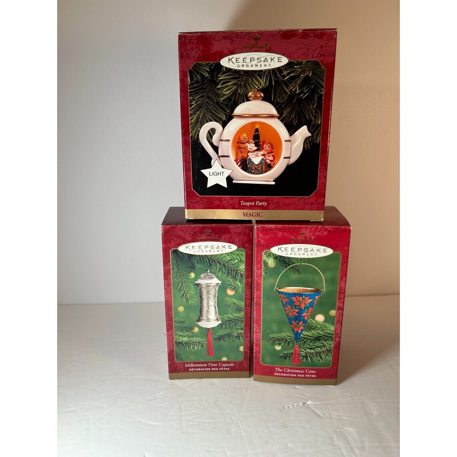 Hallmark Keepsake Christmas Ornament lot of 3 x129