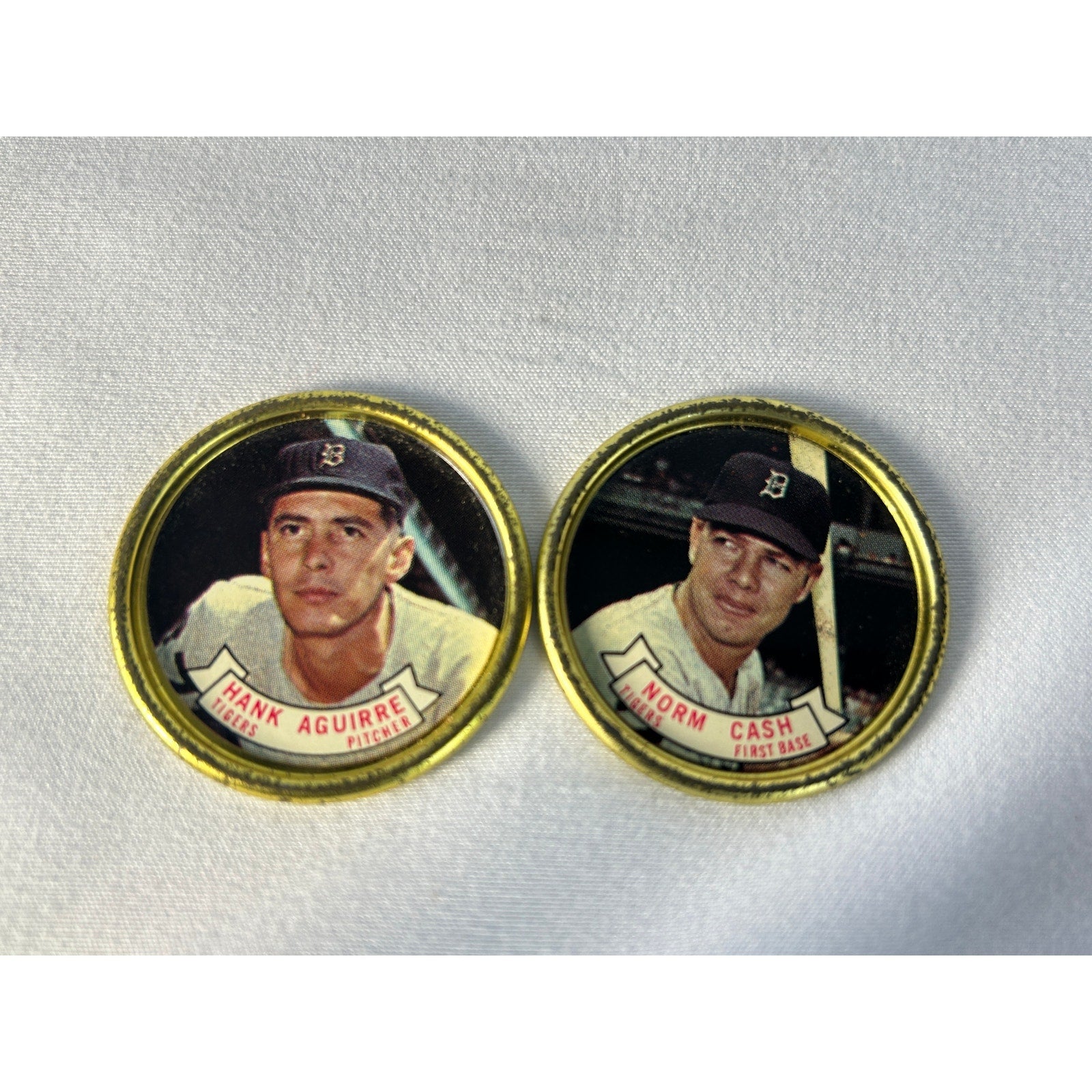 1964 Topps Baseball Coins Detroit Tigers Norm Cash Hank Aguirre Lot
