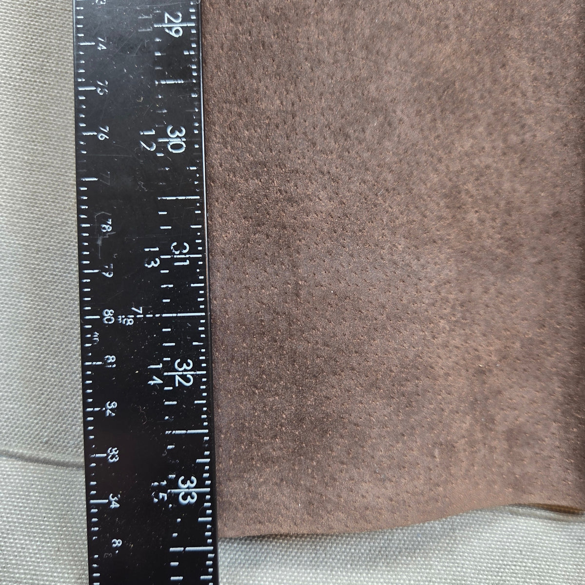 Vintage Brown Suede Leather Pants Womens 7/8 Talon Zip Hong Kong Wide Leg