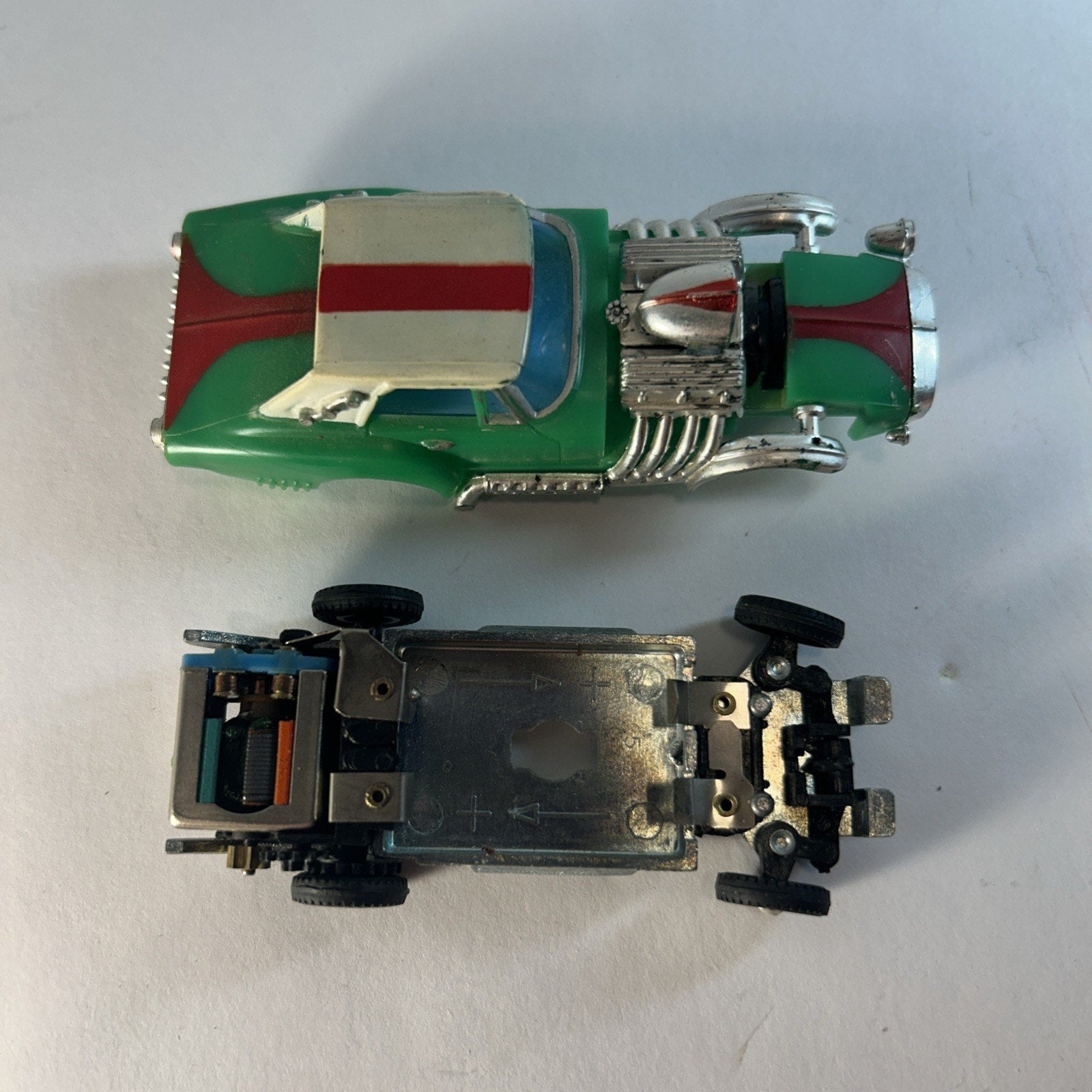 1960s Mini Motorific Dragster Hot Rod #CZ-3287 Car w/ Original Display Case