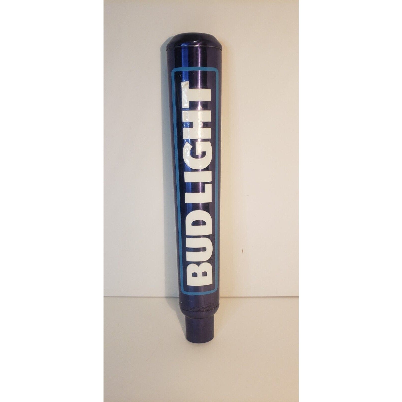 Bud Light Aluminum Blue Logo Beer Tap Handle 12” Tall