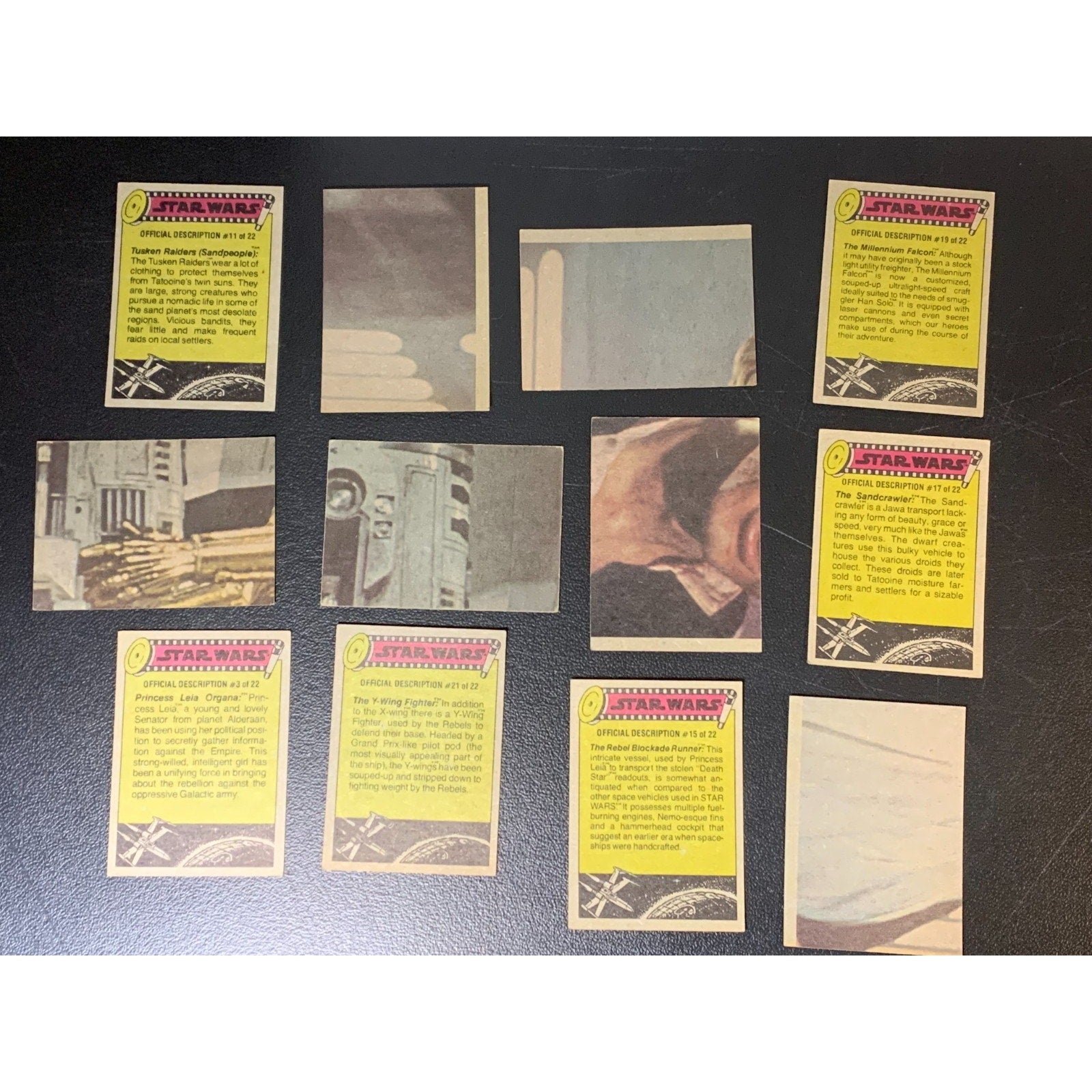 1977 Topps Star Wars Series 1 Yellow Complete Set with Stickers Excellent+