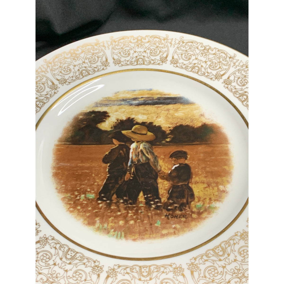 Vintage Wittnauer Collectors Guild Bone China Art Plates Set of 2 England