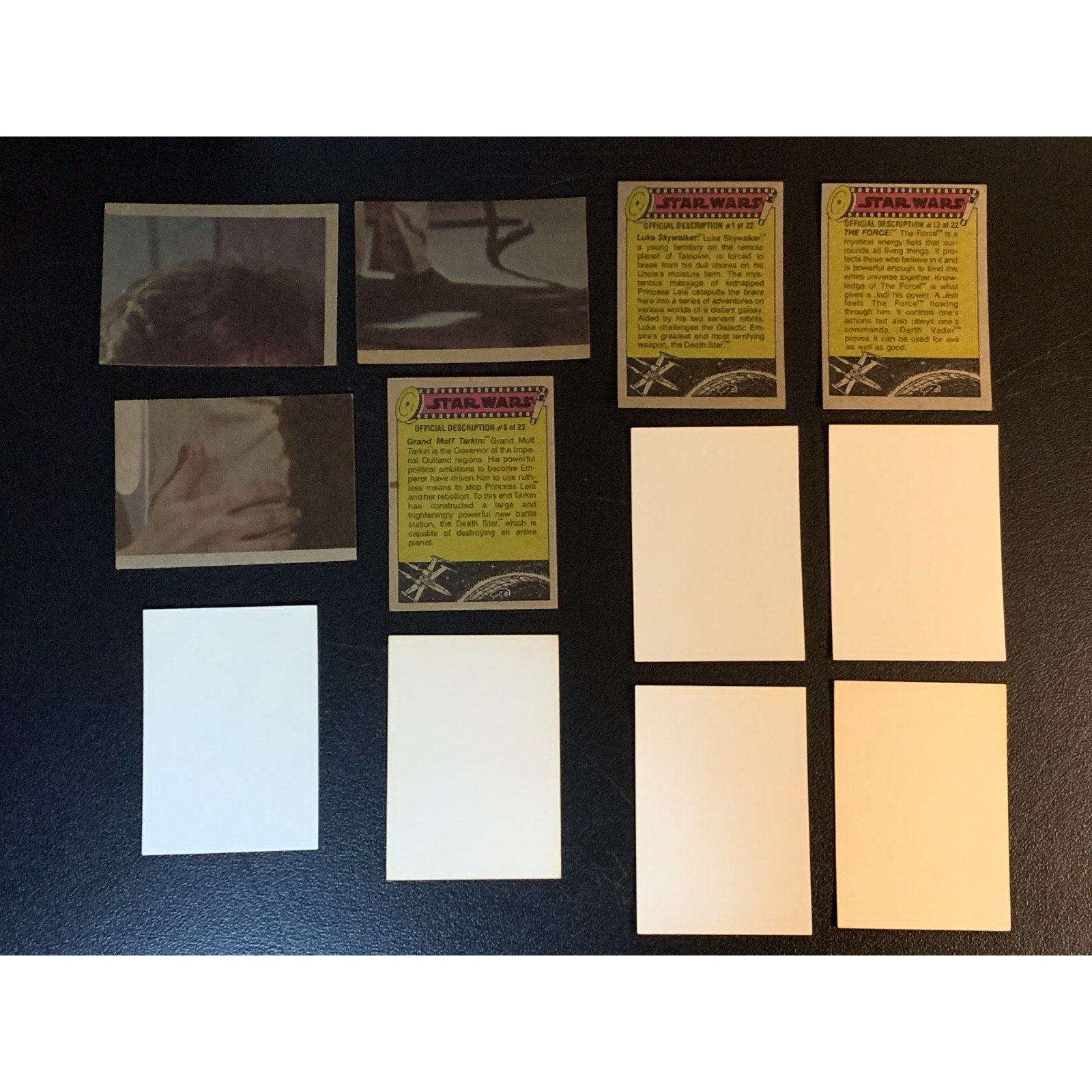 1977 Topps Star Wars Series 1 Yellow Complete Set with Stickers Excellent+