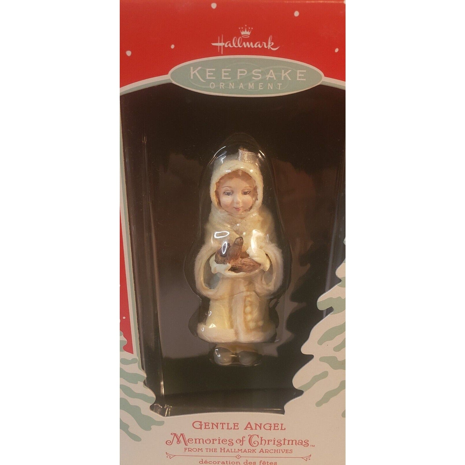 Hallmark Ornaments Memories of XMAS Gentle Angel & A Winter's Ride 2002