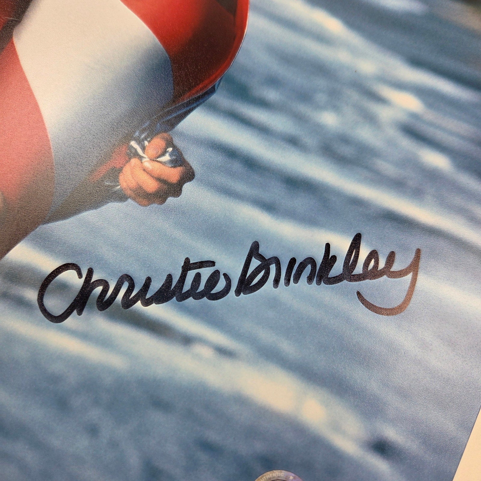 Christie Brinkley Signed 8x10 Photo BAS Beckett Witness Certified Autograph