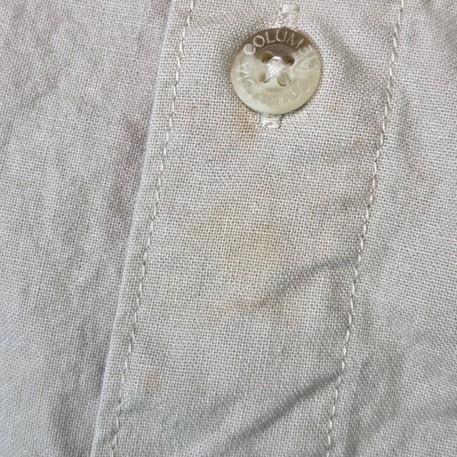 Columbia Hunting Field Shirt Mens Medium Dog Gun Club Cotton Button Down