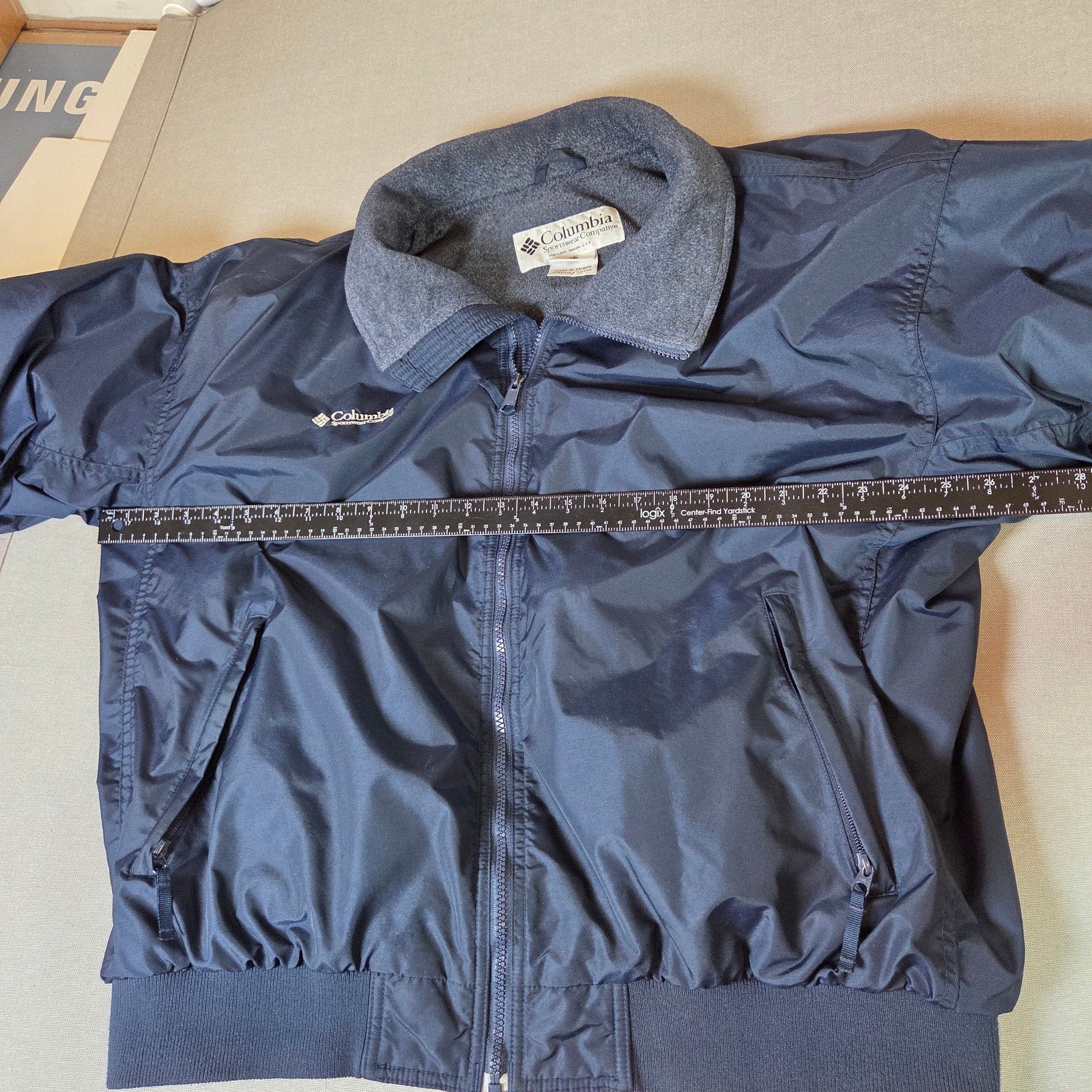 Columbia C.I. Title Bomber Jacket Mens XL Vintage 90s Made Taiwan RN69724