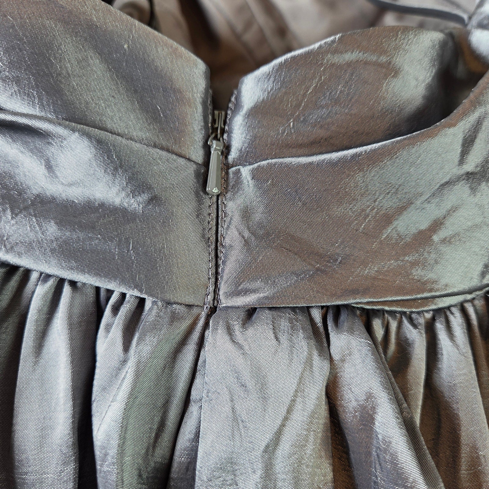 WTOO Watters Halter Ball Gown Dress Size 12 Formal Prom Taffeta Skirt