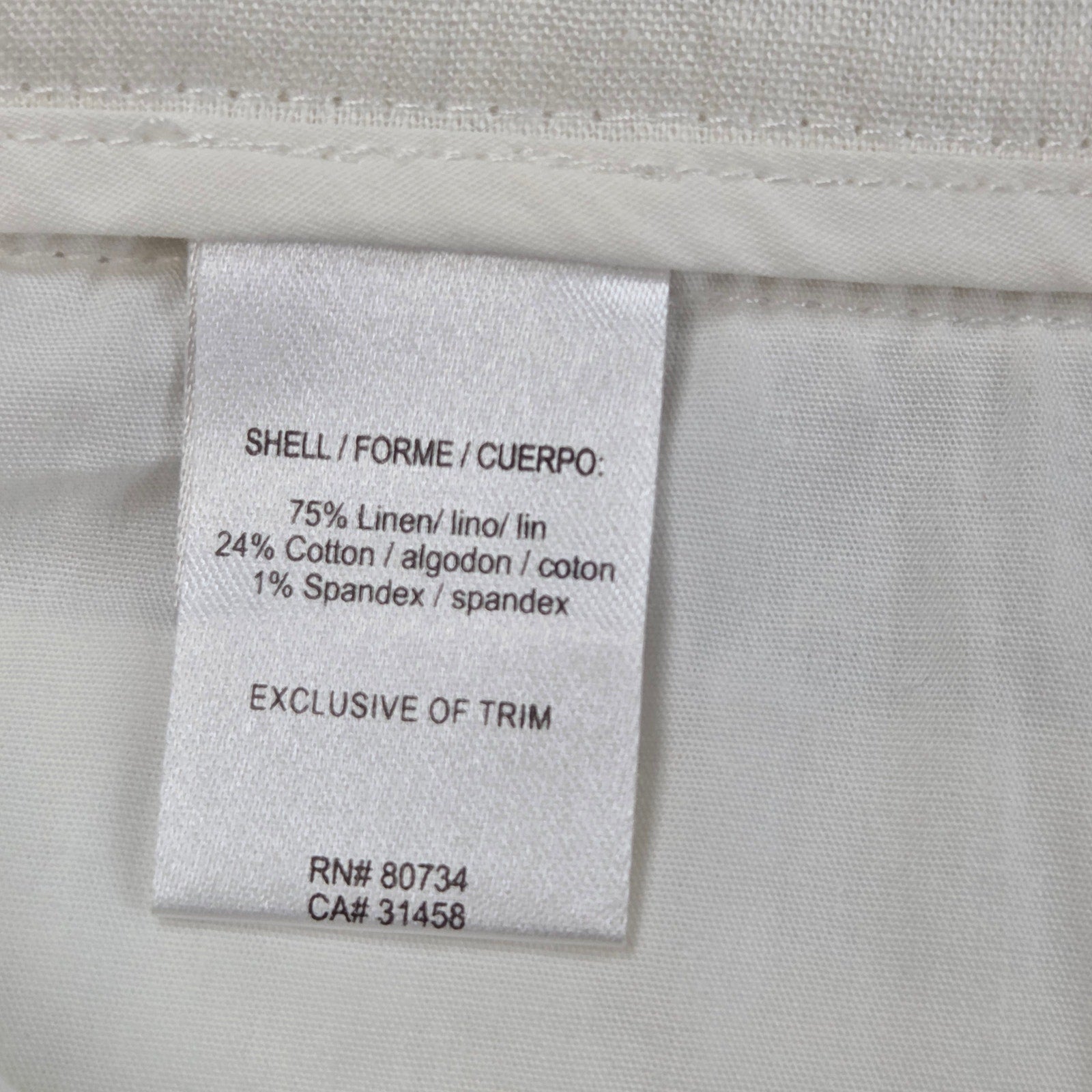 BCBGMAXAZRIA Tahlia Linen Blend Wide Leg Paperbag Pants Size 8
