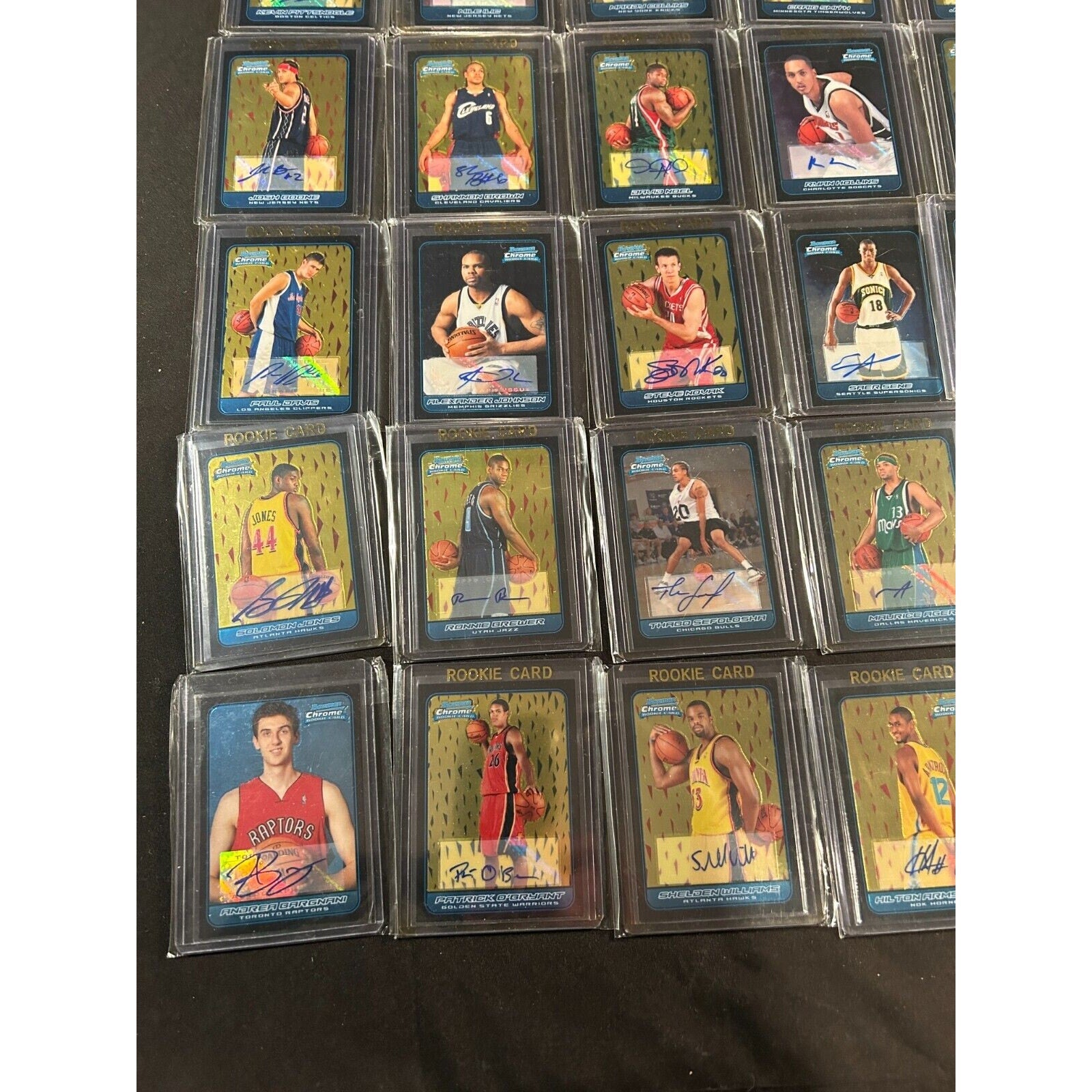 2006 Bowman Chrome RC Auto Lot (40) Rondo Redick Lowry Morrison NBA Cards