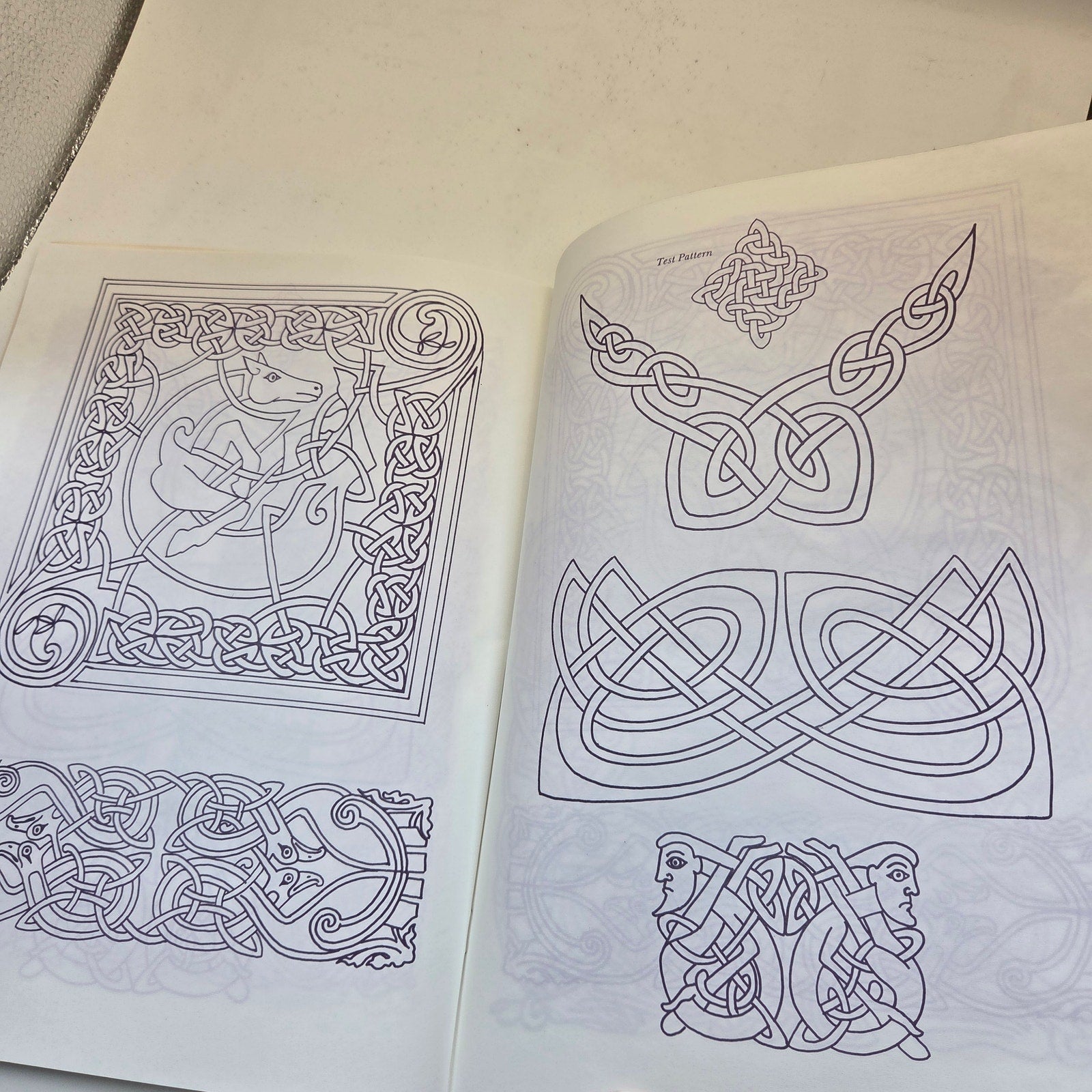 Celtic Iron-On Transfer Patterns Courtney Davis 1989 Dover Craft Book Vintage