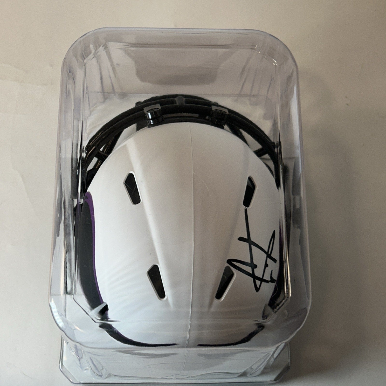 Cris Carter Signed Vikings Lunar Eclipse Mini Helmet – HOF Auto Schwartz COA