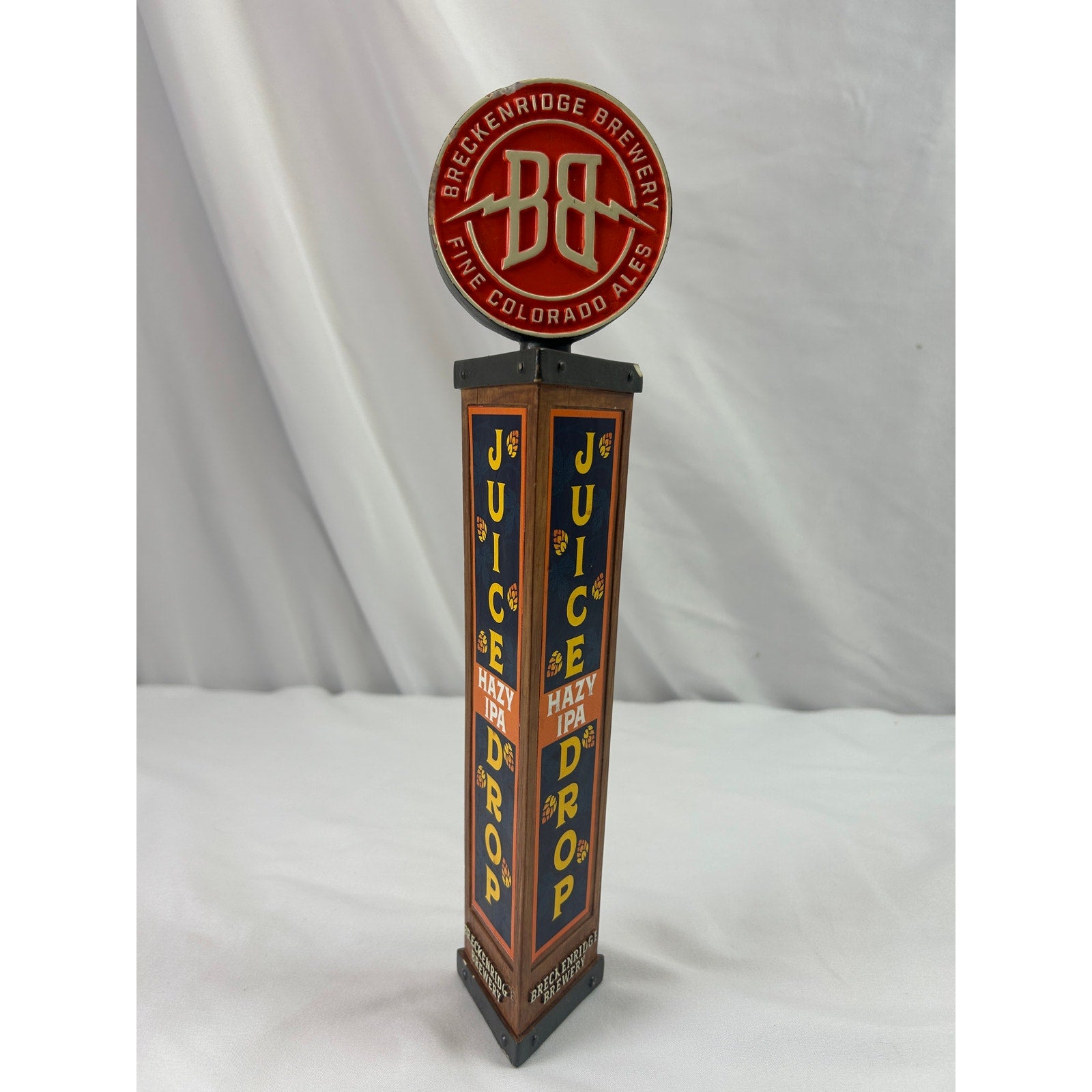 Breckenridge Brewery Juice Drop Hazy IPA Beer Tap Handle 12 Inch Colorado