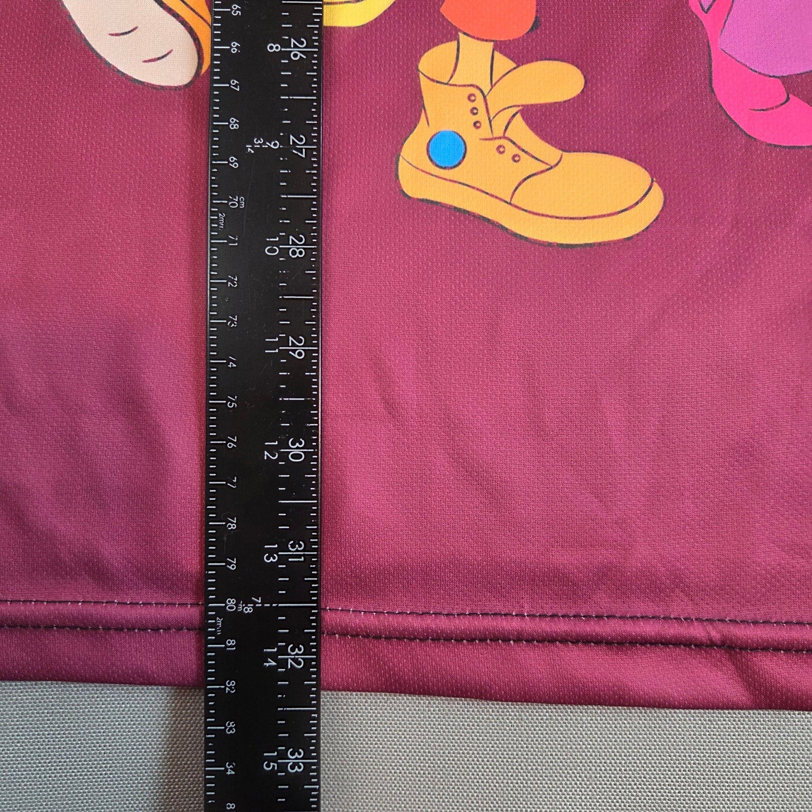 Fat Albert & Friends Fan Made All Over Print Graphic Tee XXL Maroon
