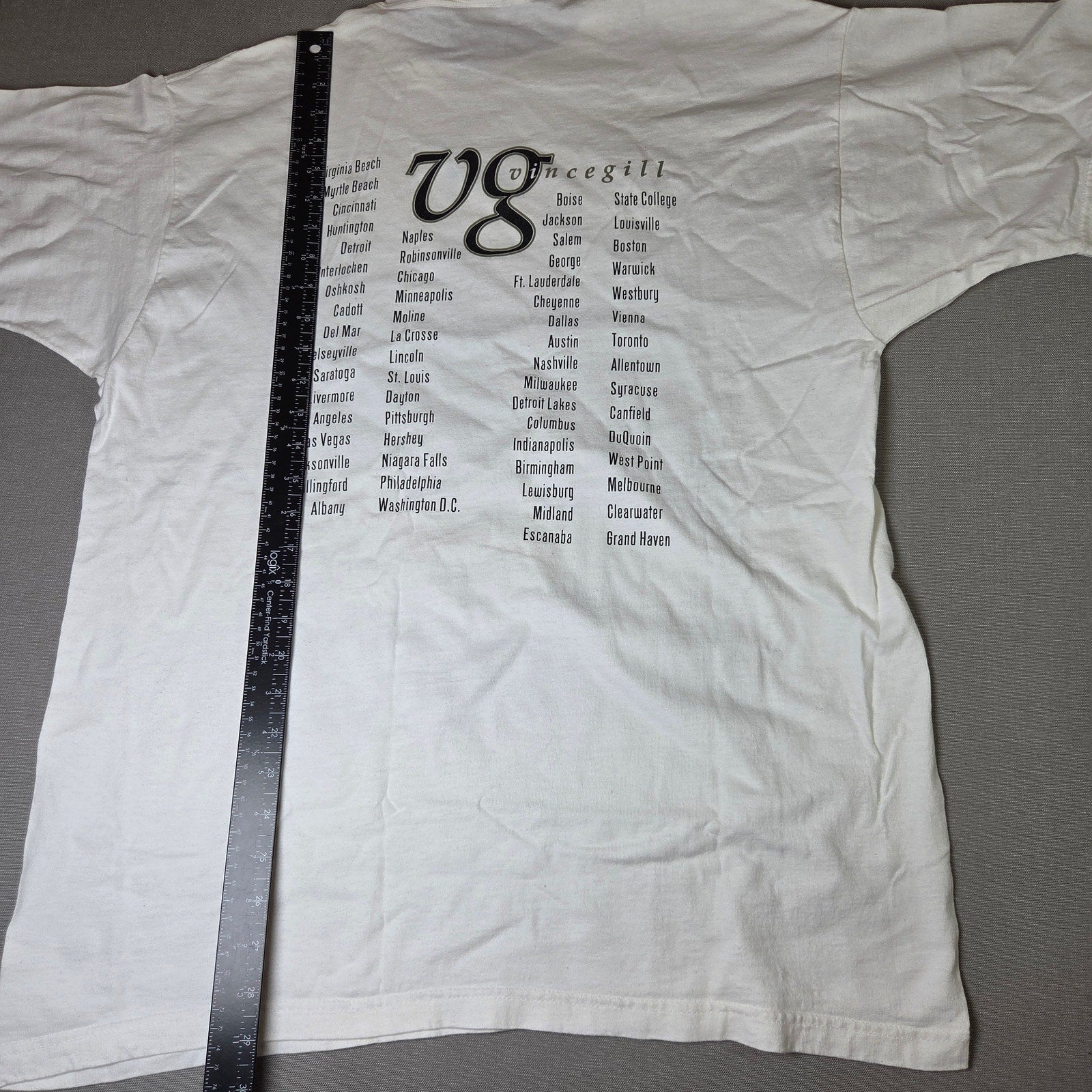 Vince Gill 1998 Tour T Shirt Vintage Country Music XL Fruit of the Loom