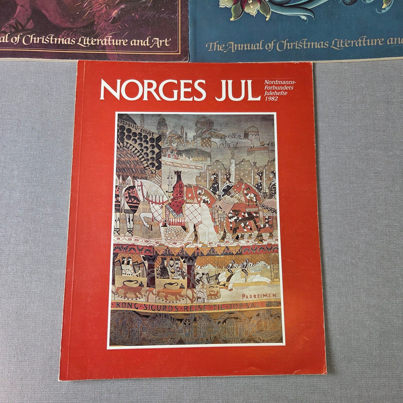 Christmas Annual Literature Art Vol 51 52 + Norges Jul 1982 Holiday Books